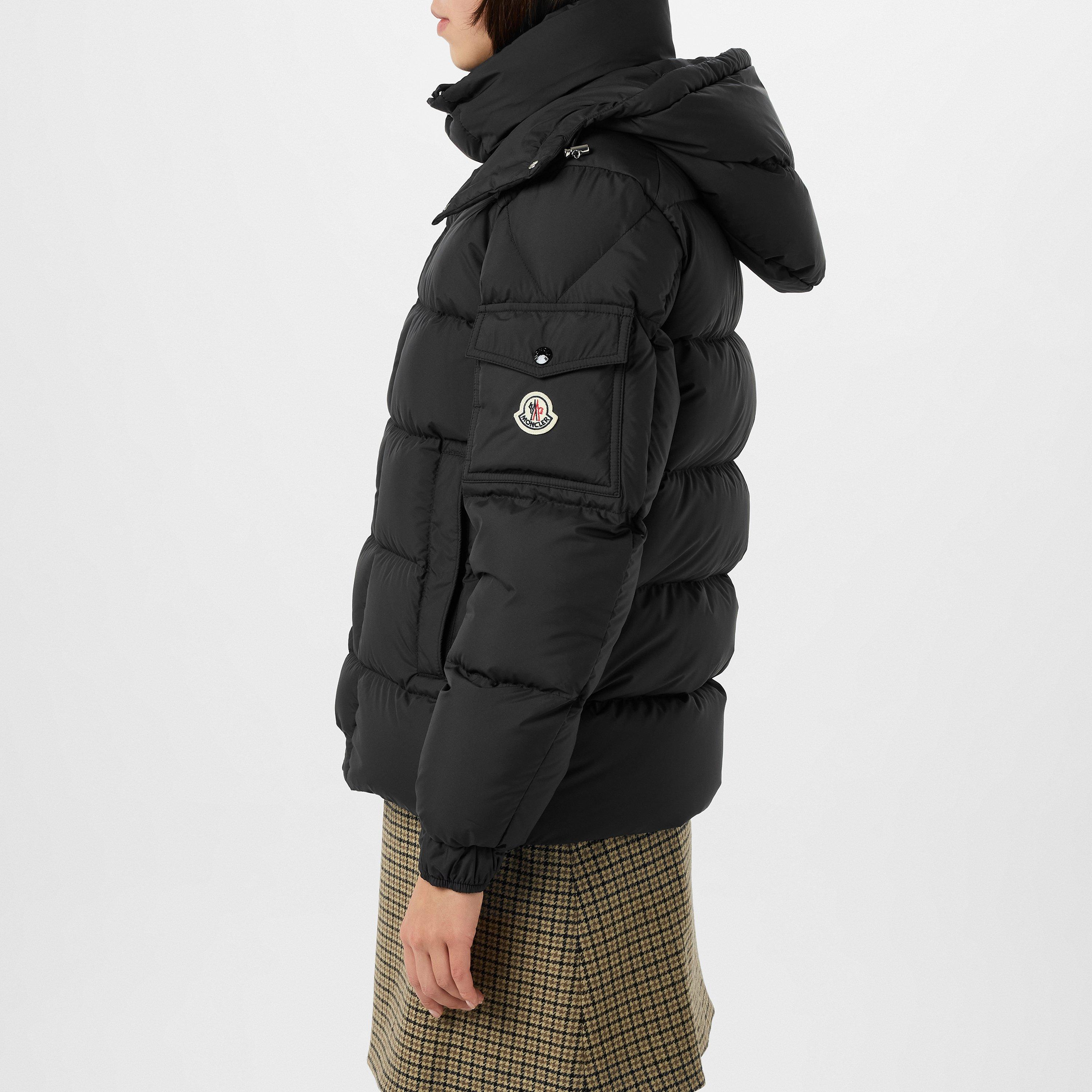 Black 999 - Moncler - Women's Maya 70th Anniversary Down Detachable Hood Short Puffer Jacket - 5
