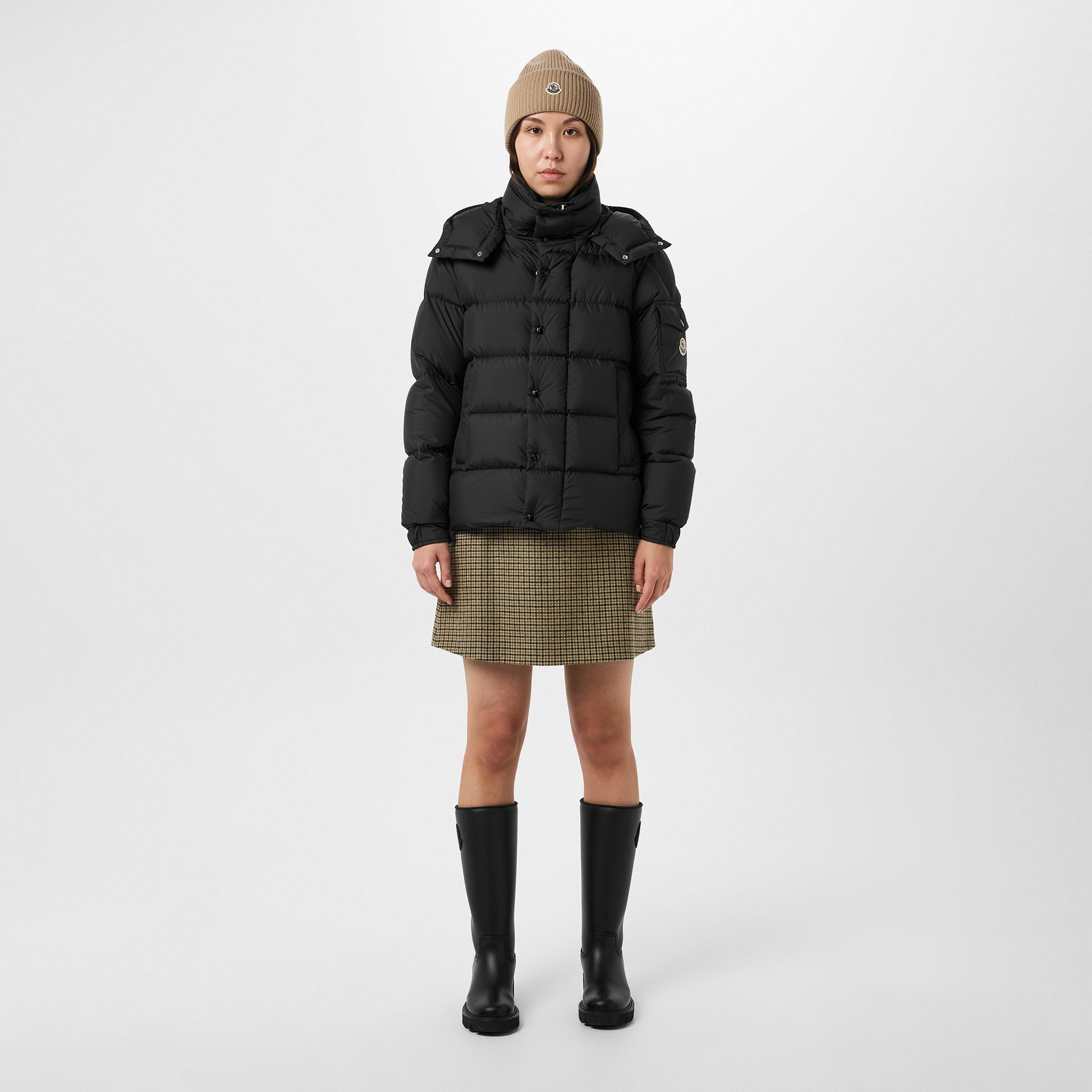 Black 999 - Moncler - Women's Maya 70th Anniversary Down Detachable Hood Short Puffer Jacket - 6