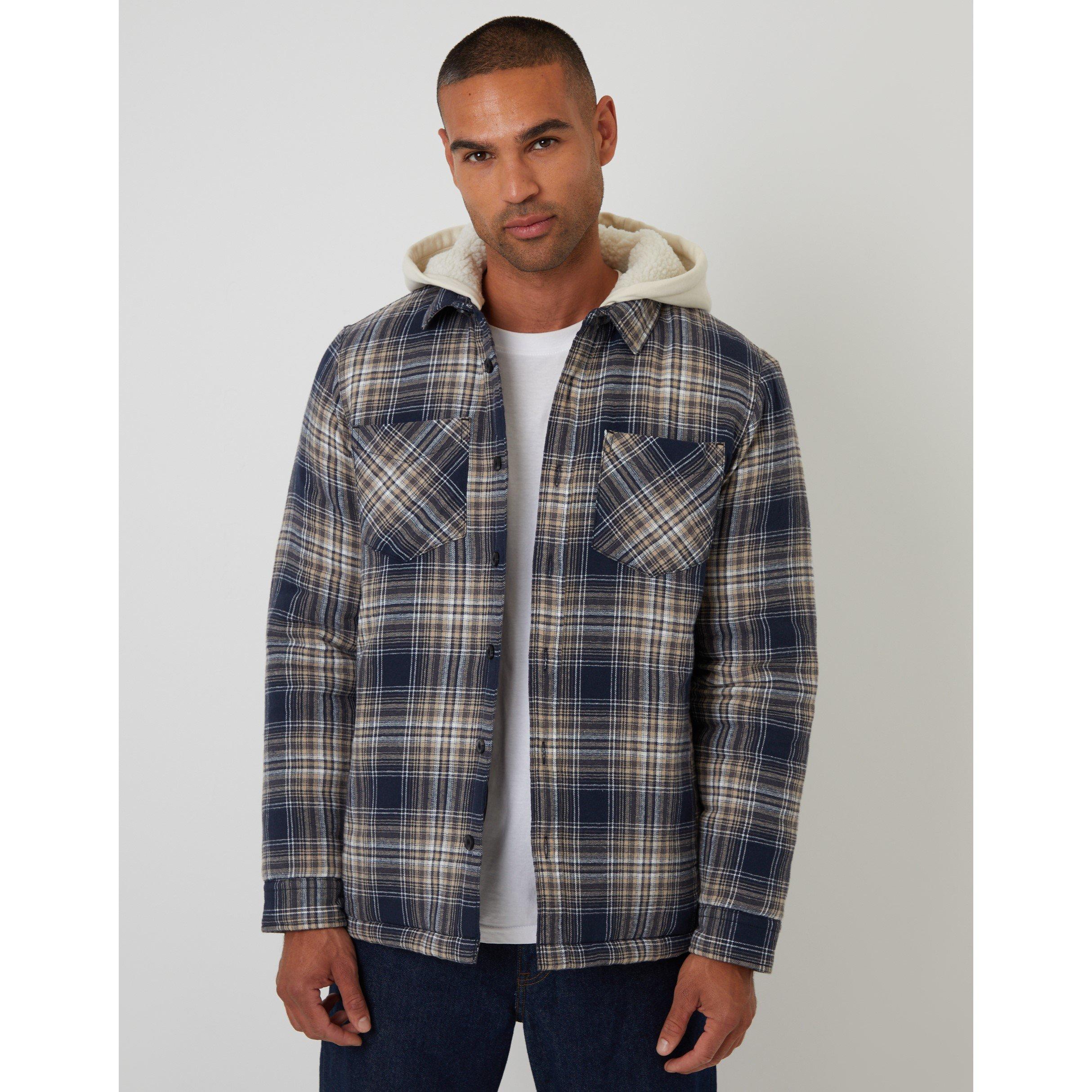 Threadbare Men's Tb Scotch Shacket Overshirt - Navy - Medium