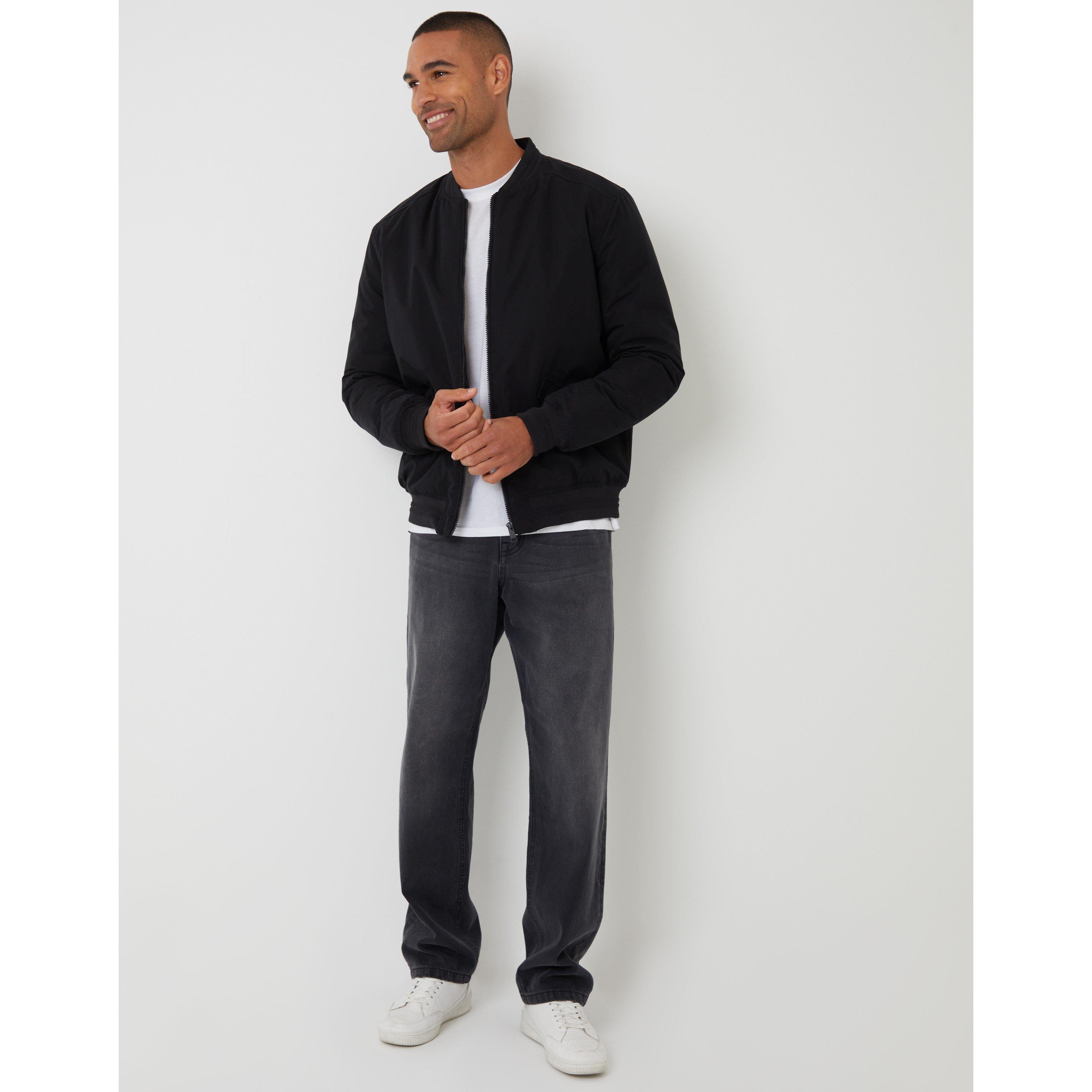 Black - Threadbare - Men's TB Starmer Bomber Jacket - 2