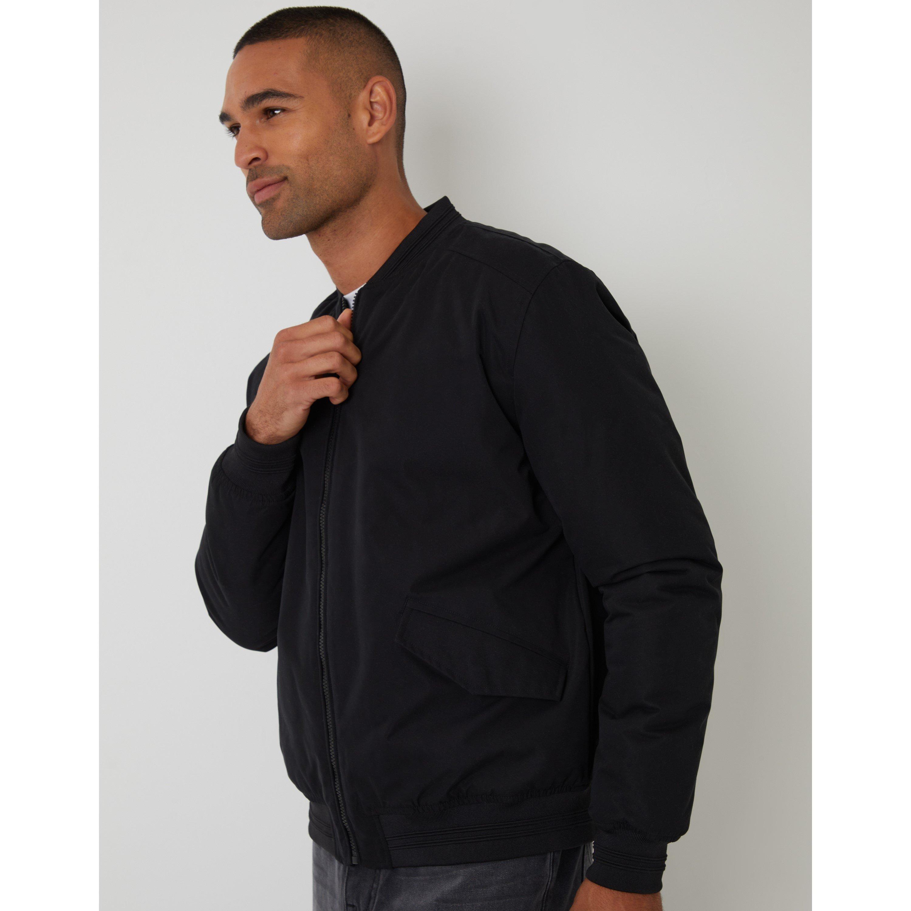 Black - Threadbare - Men's TB Starmer Bomber Jacket - 4