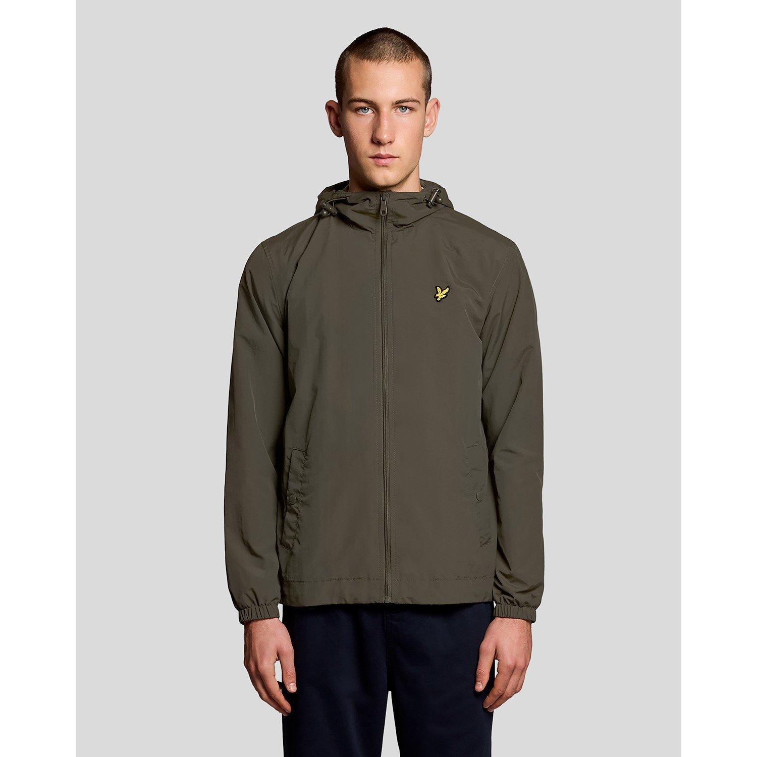 Lyle And Scott Men's Lyle & Scott Water Resistant Zip Through Jacket - Olive - L