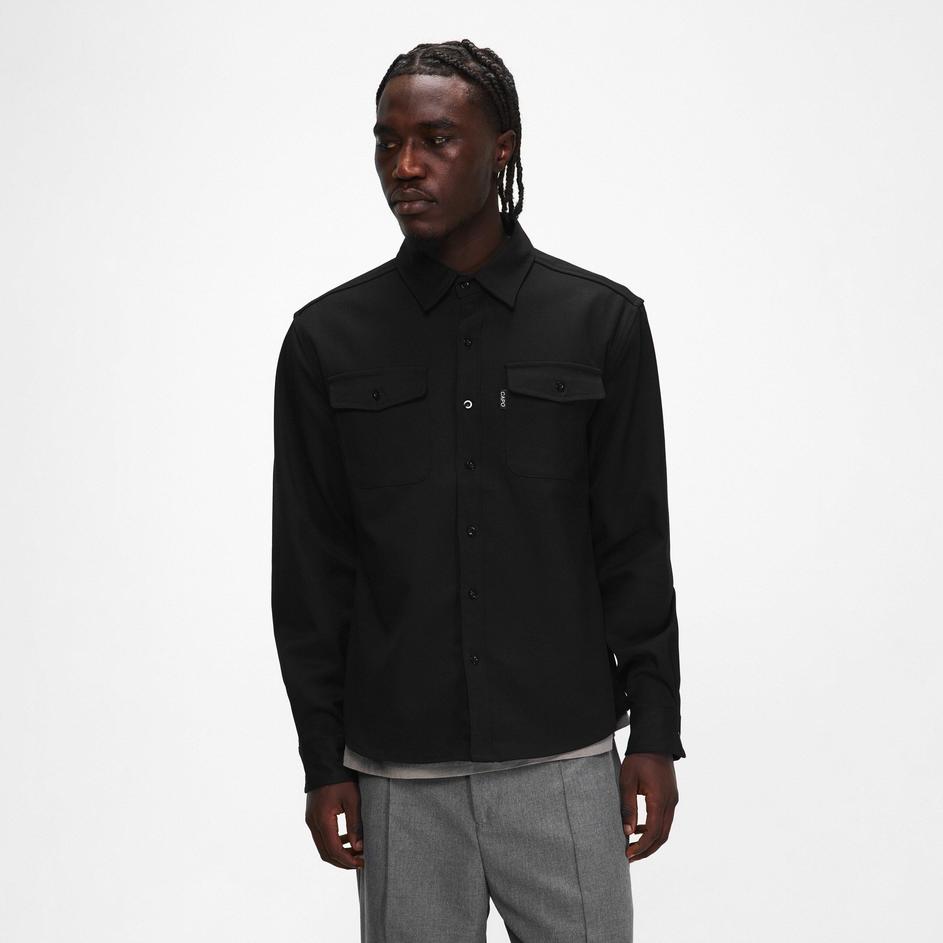 Black - CAPO - CAPO Overshirt Sn00 - 3