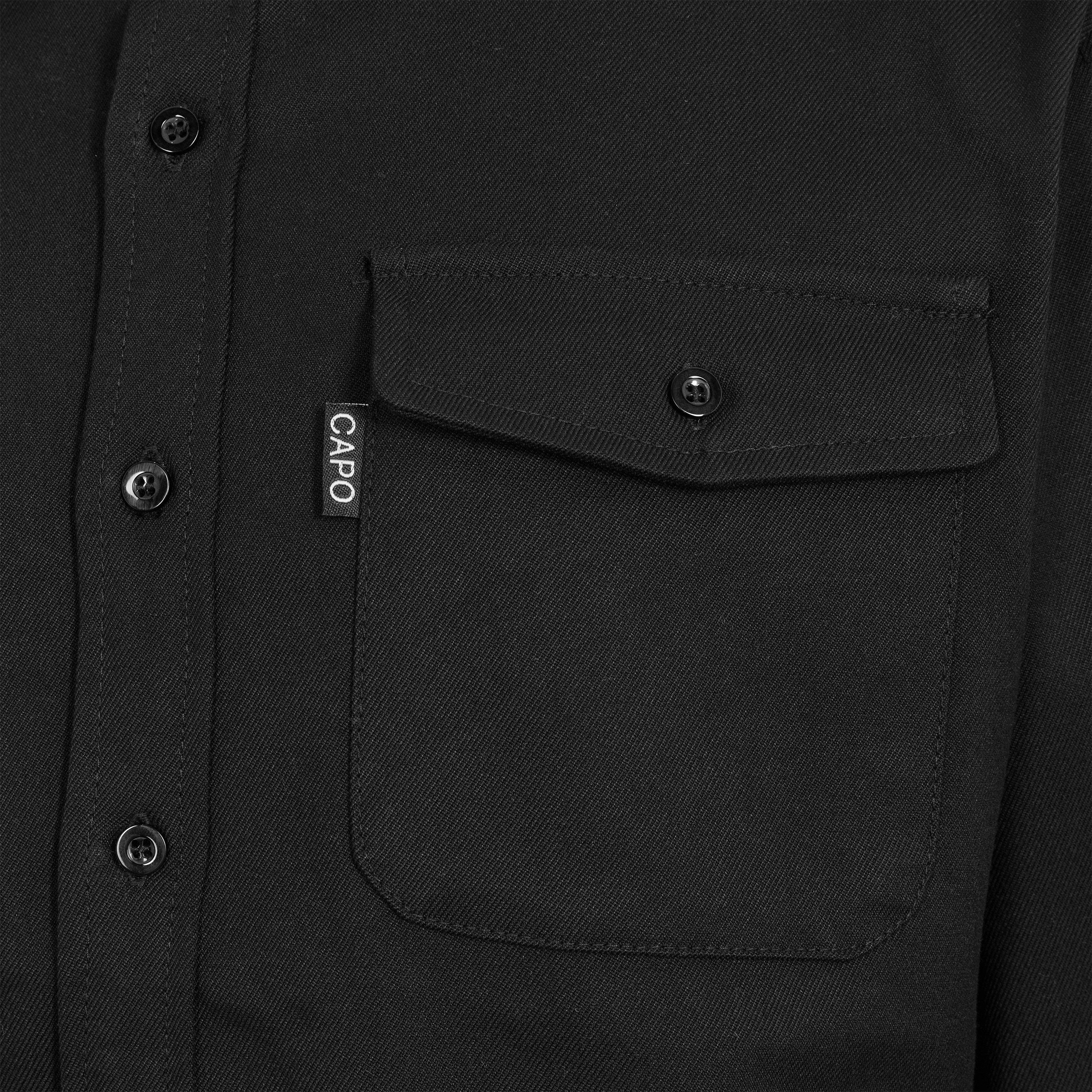 Black - CAPO - CAPO Overshirt Sn00 - 3