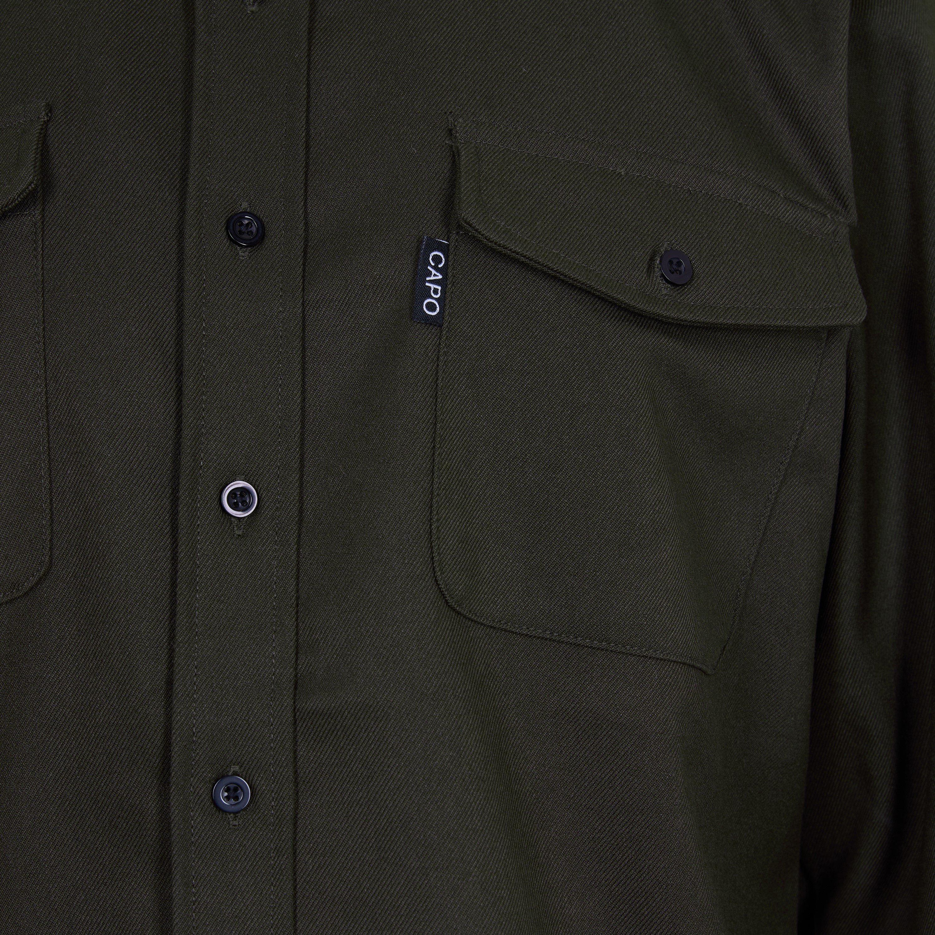 Khaki - CAPO - Men's Overshirt - 3