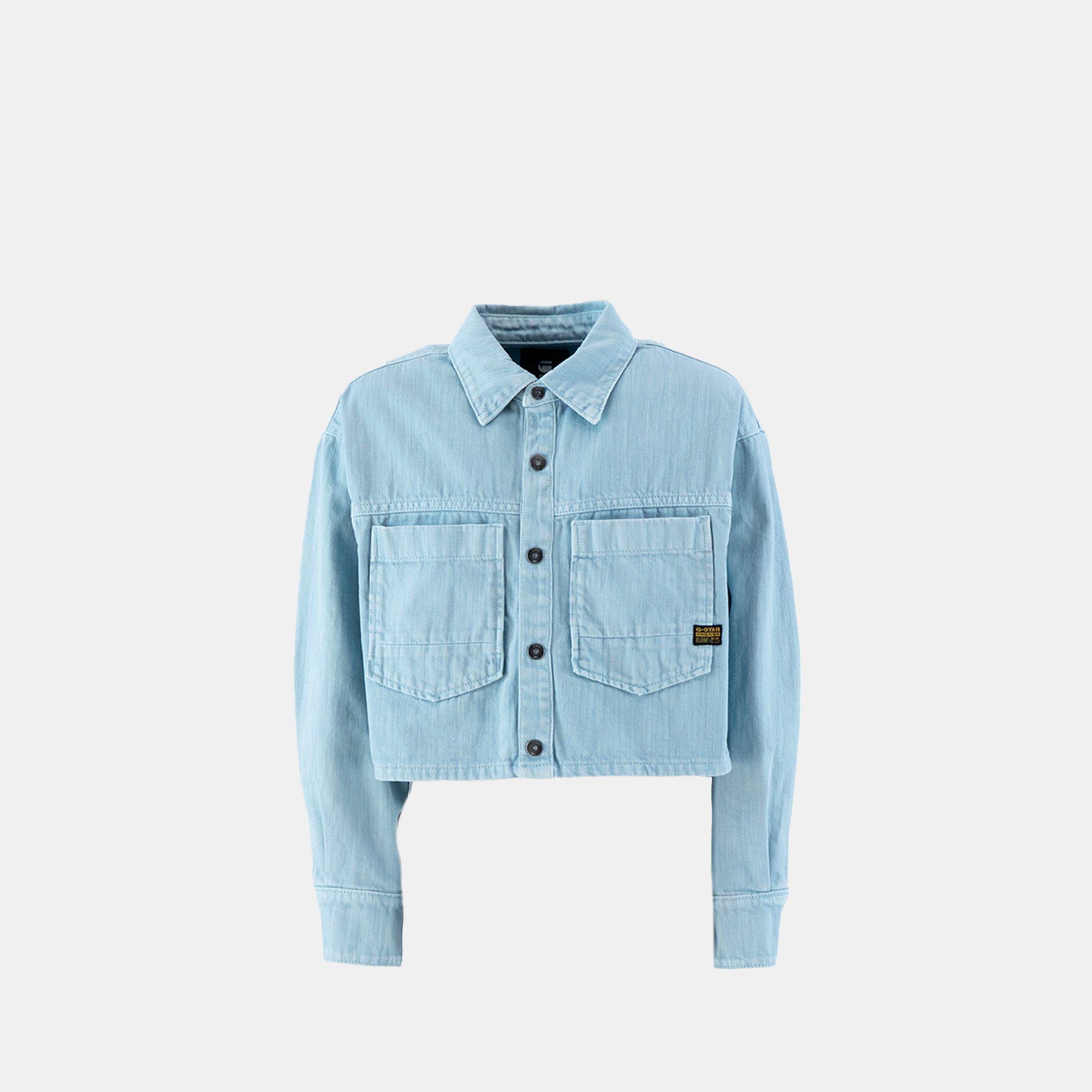 G Star Girls Kids' Crpd Overshirt - Siali Blue - 8Y