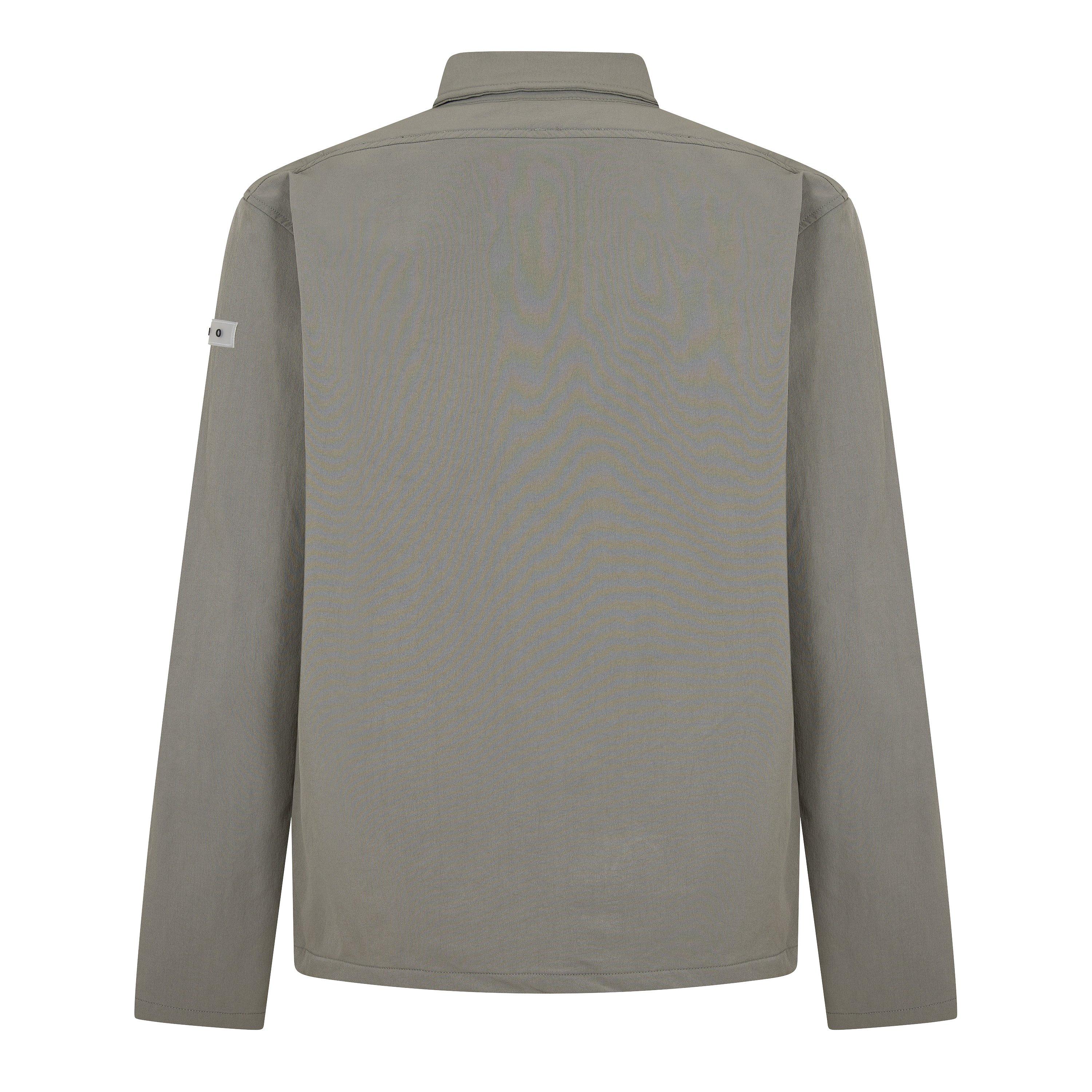 Light Grey - CAPO - Men's Utility Front Zip Overshirt - 2