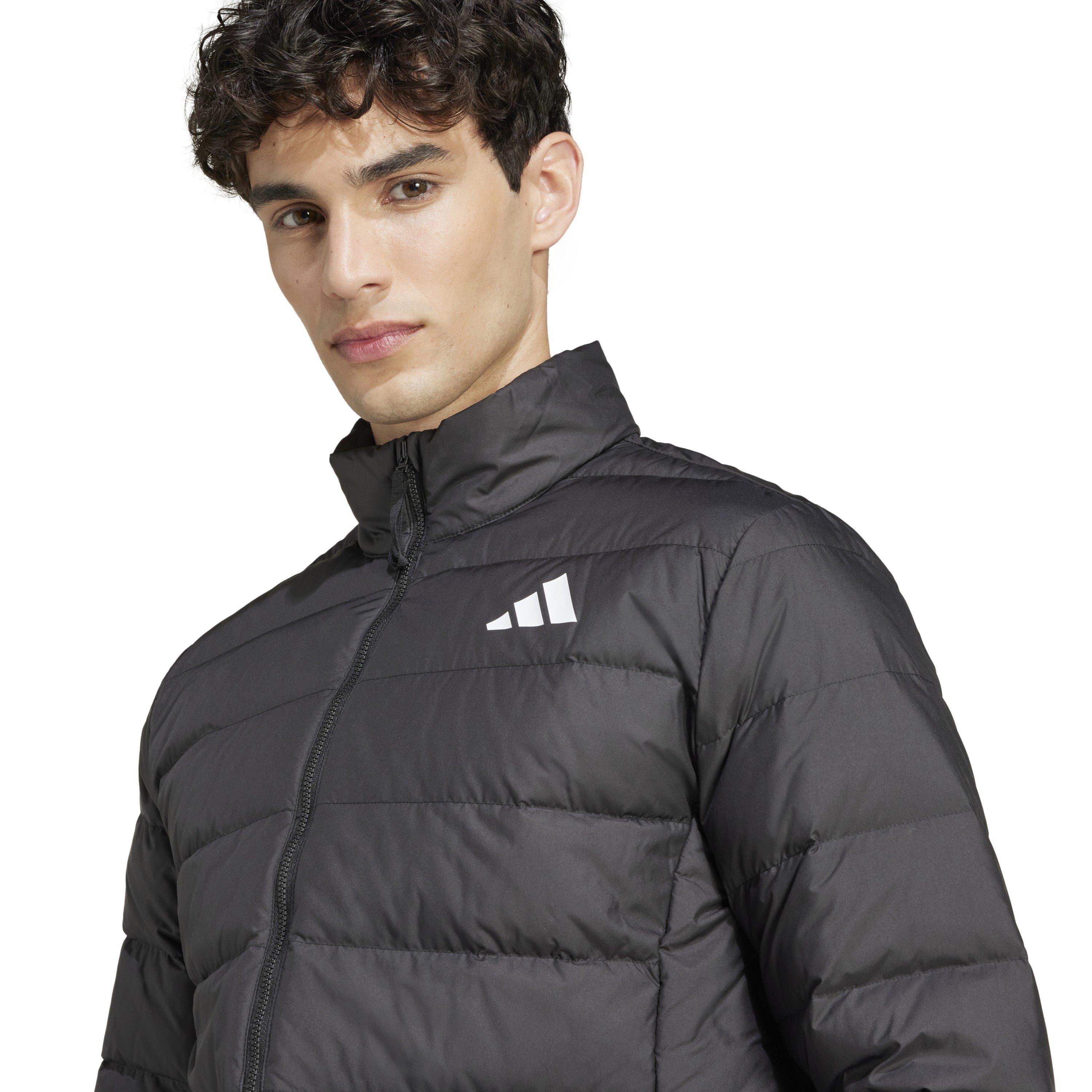 Black - adidas - Essentials Light Down Jacket Mens - 4