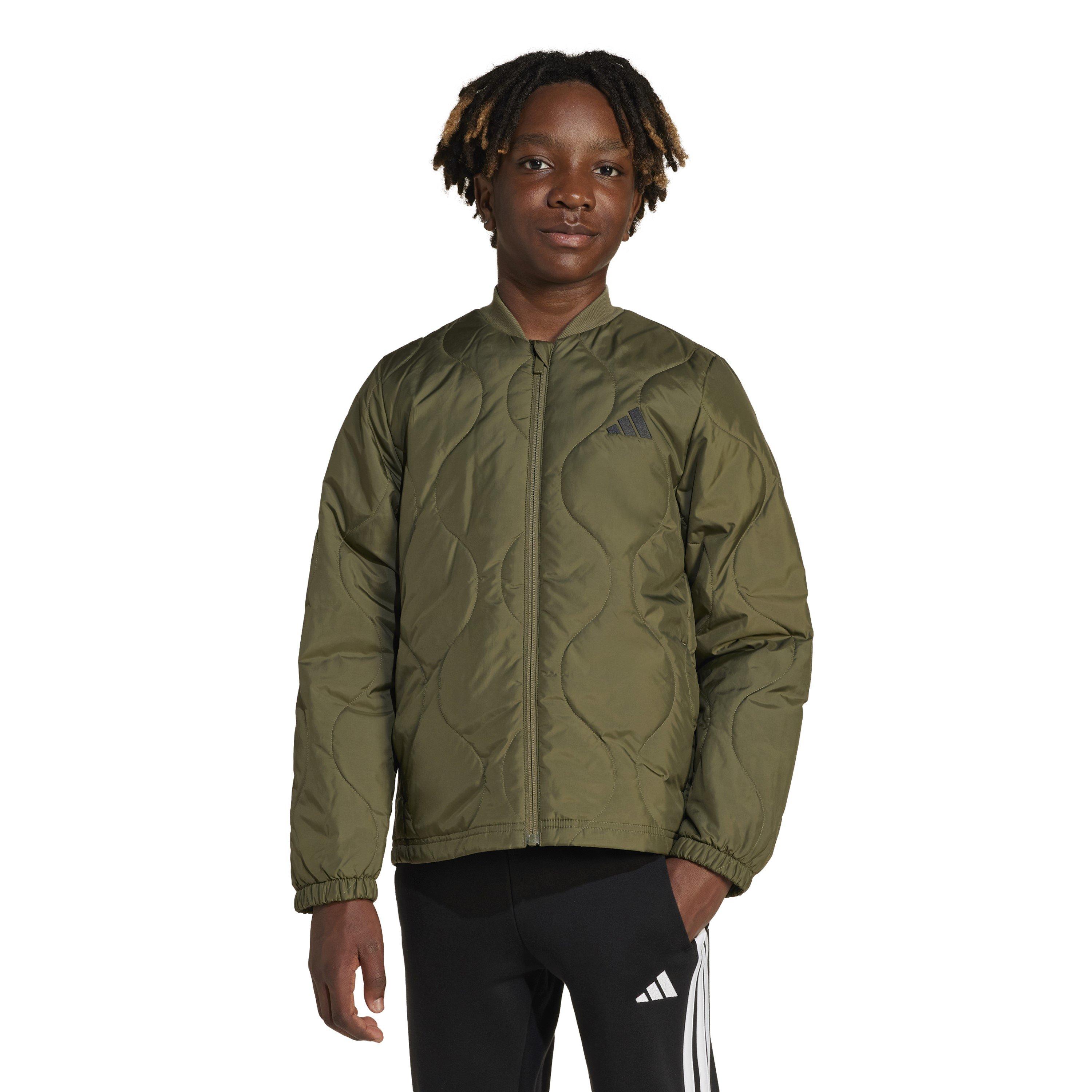 Olijf/Zwart - adidas - J Lt Pad Jkt Jn99 - 4