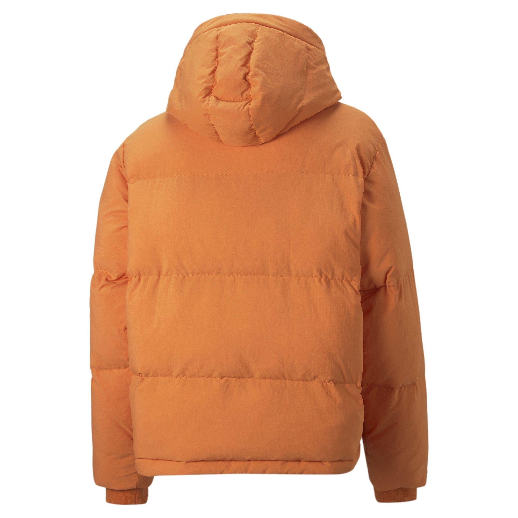 Jaffa Orange - Puma - Unisex Adults Ami PrimaLoft Long Sleeve Short Puffer Jacket - 2