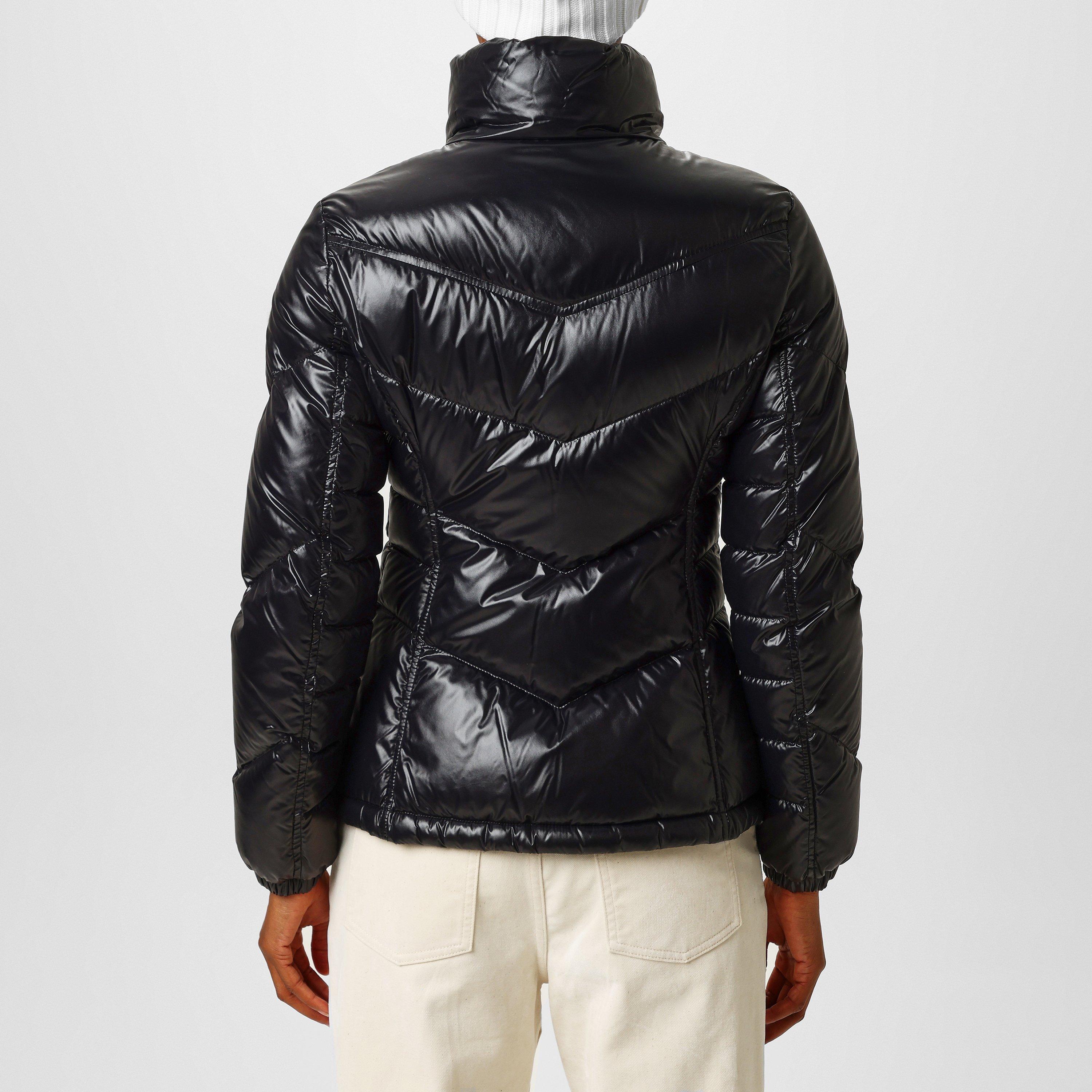 Black 999 - Moncler - Women's Gast Duck Down Long Sleeve Short Puffer Jacket - 3