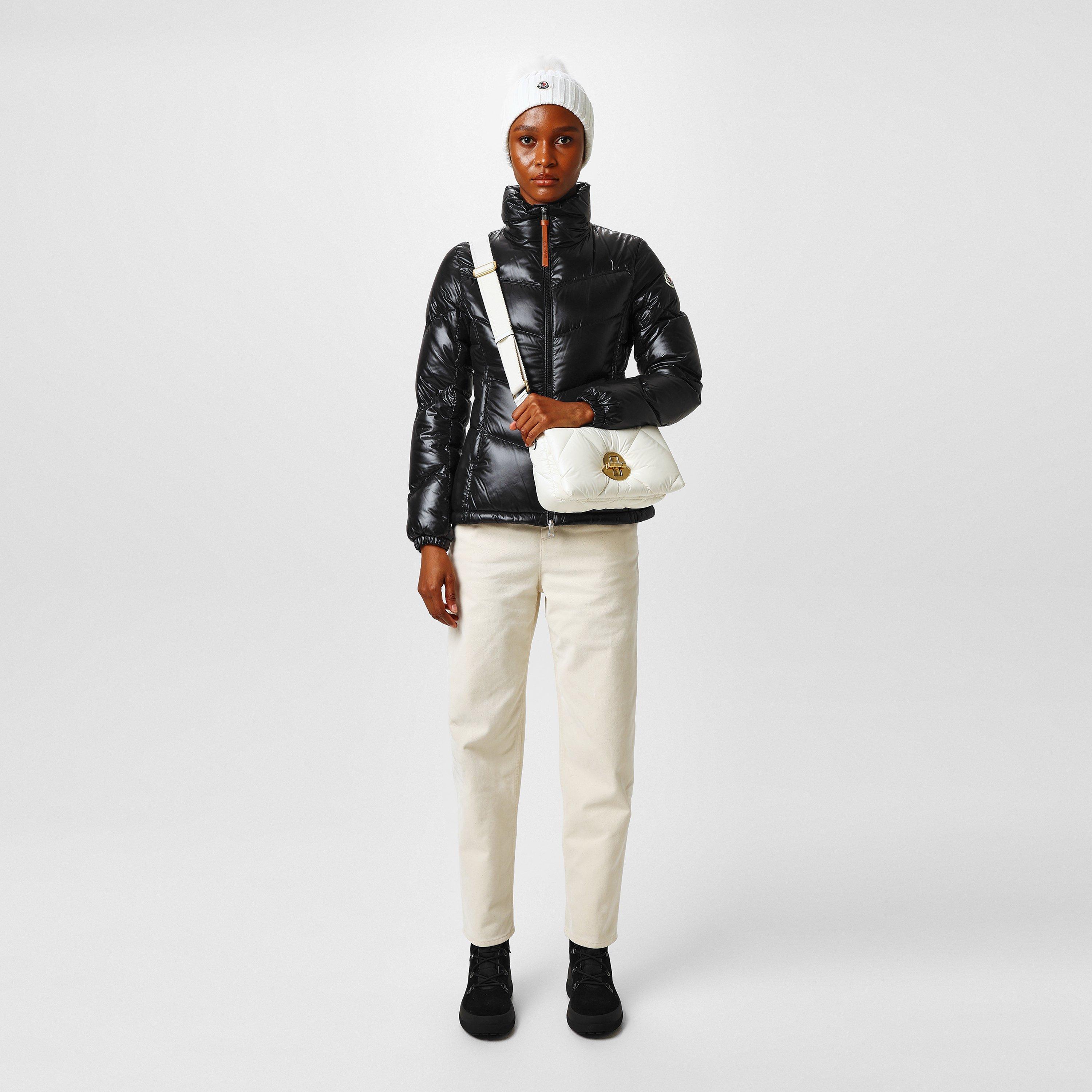 Black 999 - Moncler - Women's Gast Duck Down Long Sleeve Short Puffer Jacket - 4