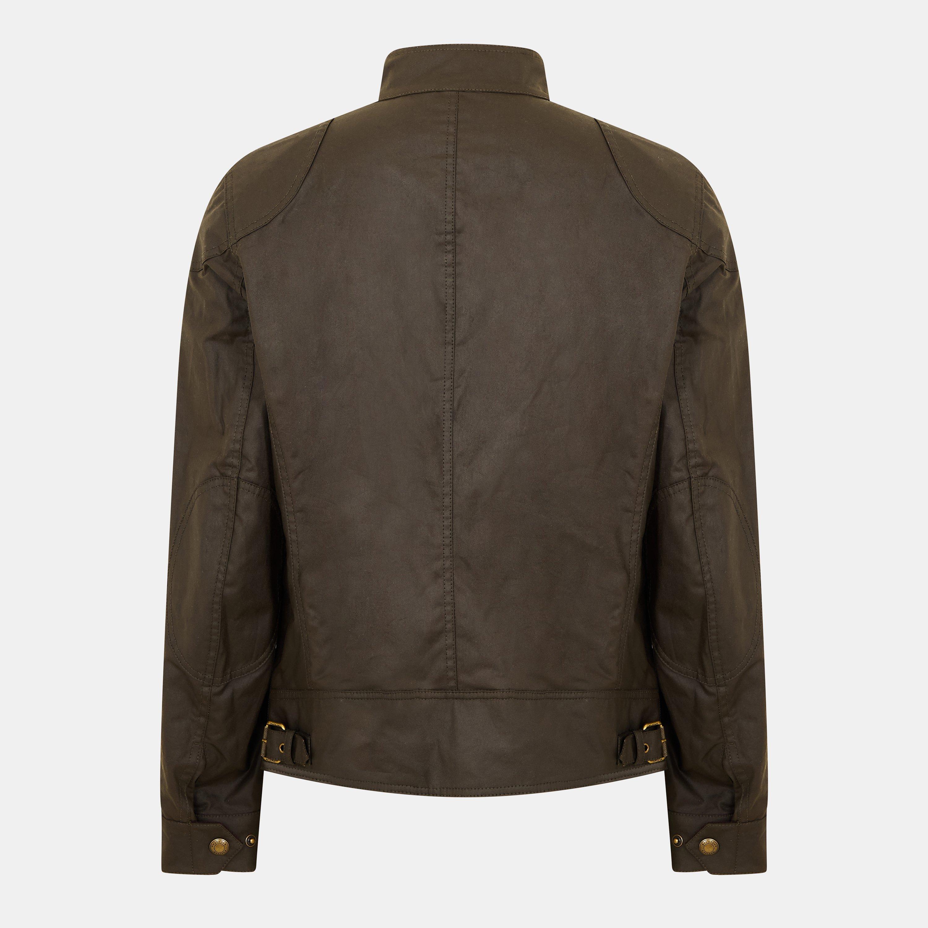 Faded Olive - Belstaff - Men's Racemaster Wax Jacket - 2