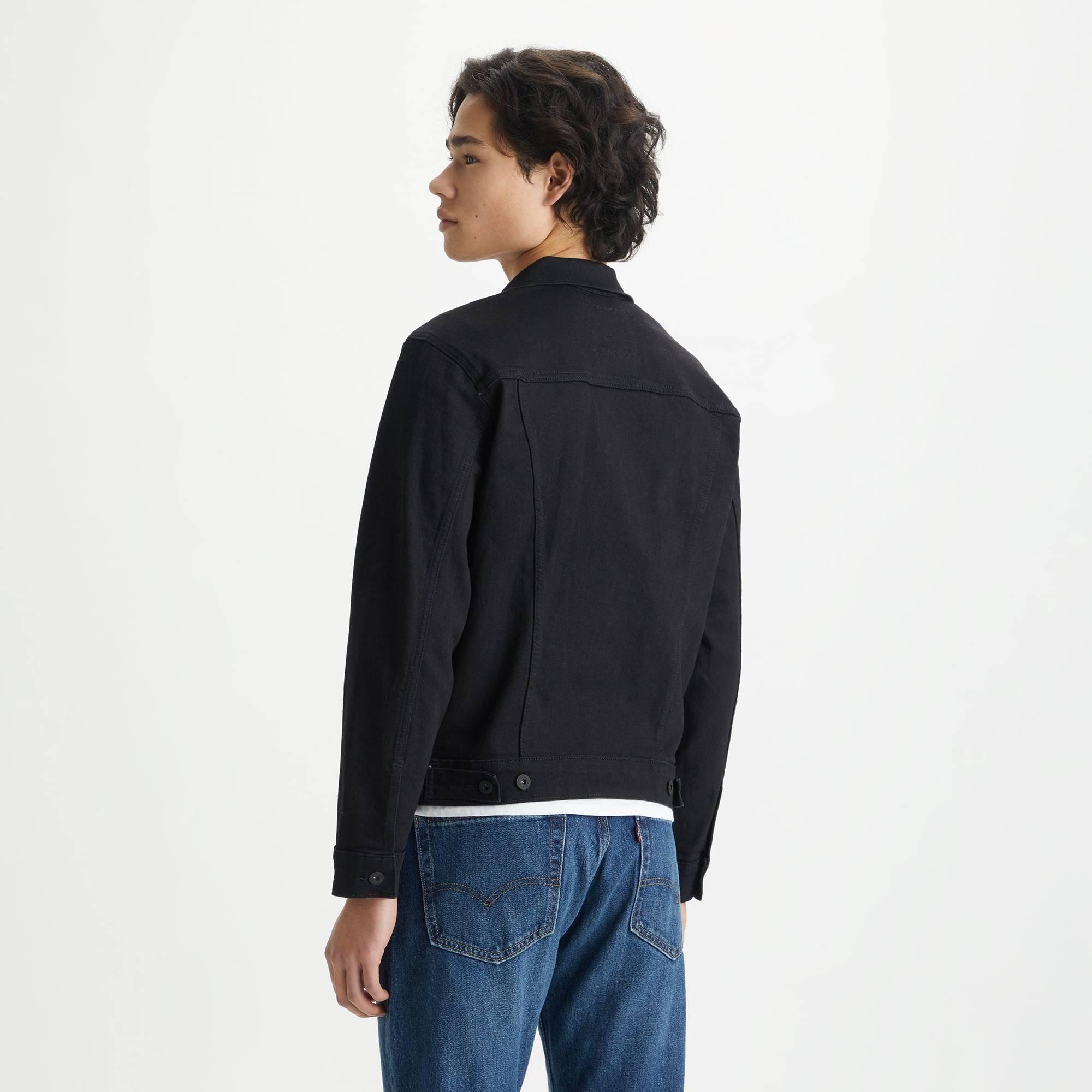 Dark Horse Blck - Levis - Men's Trucker Cotton Long Sleeve Denim Jacket - 2