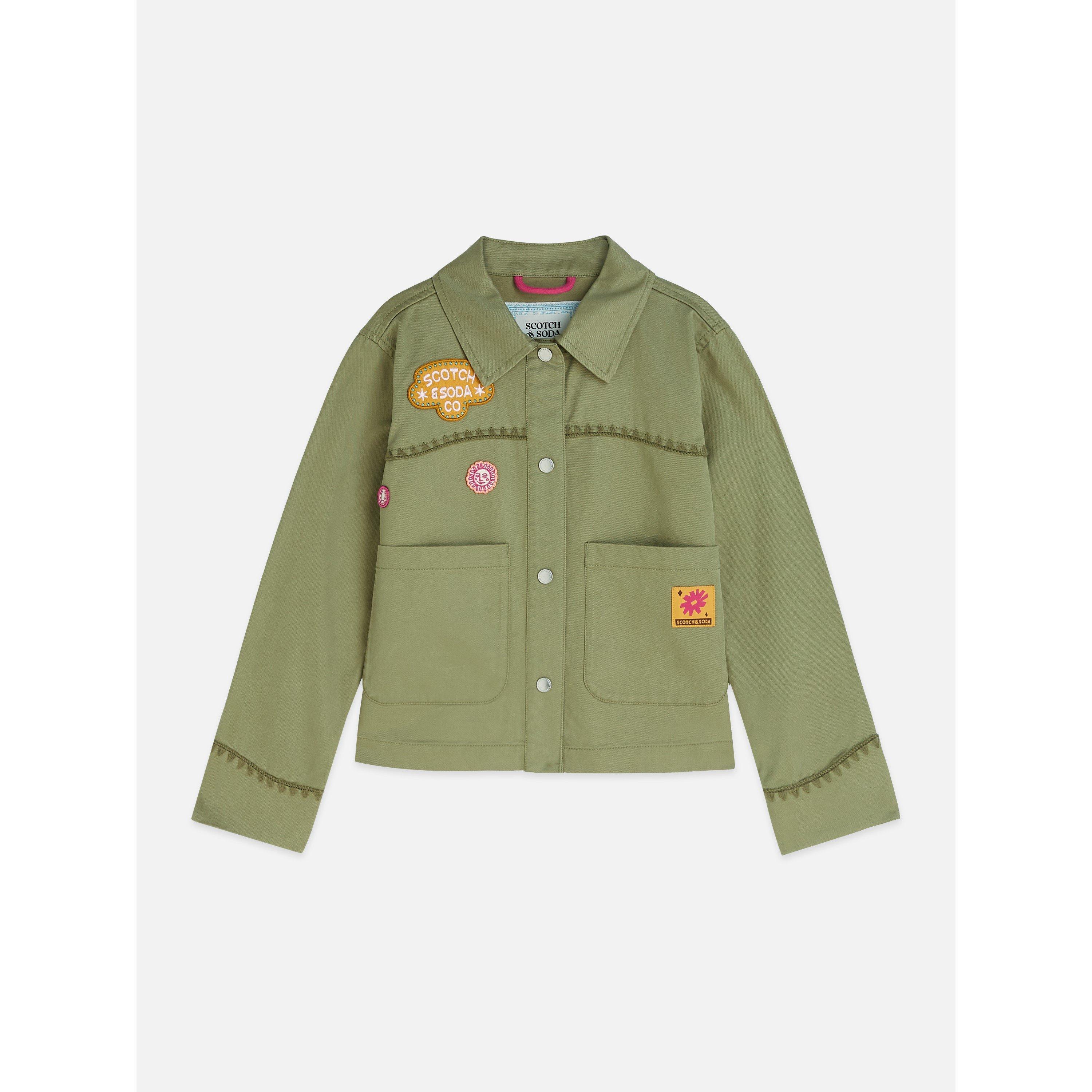 Oil Green - Scotch and Soda - Kids' Barn Jacket - 3