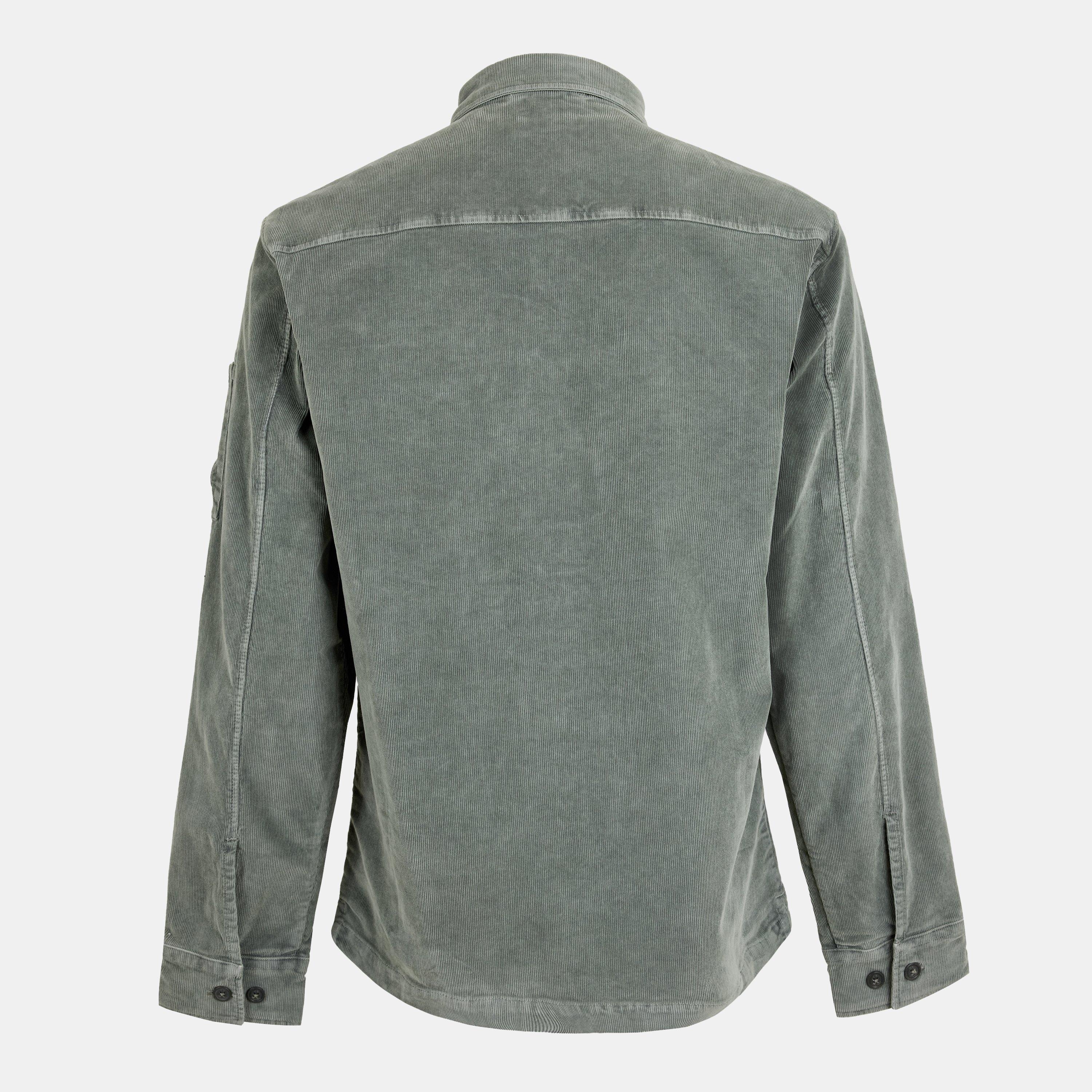 Gunmetal 921 - CP Company - Men's Lens Cord Overshirt - 2