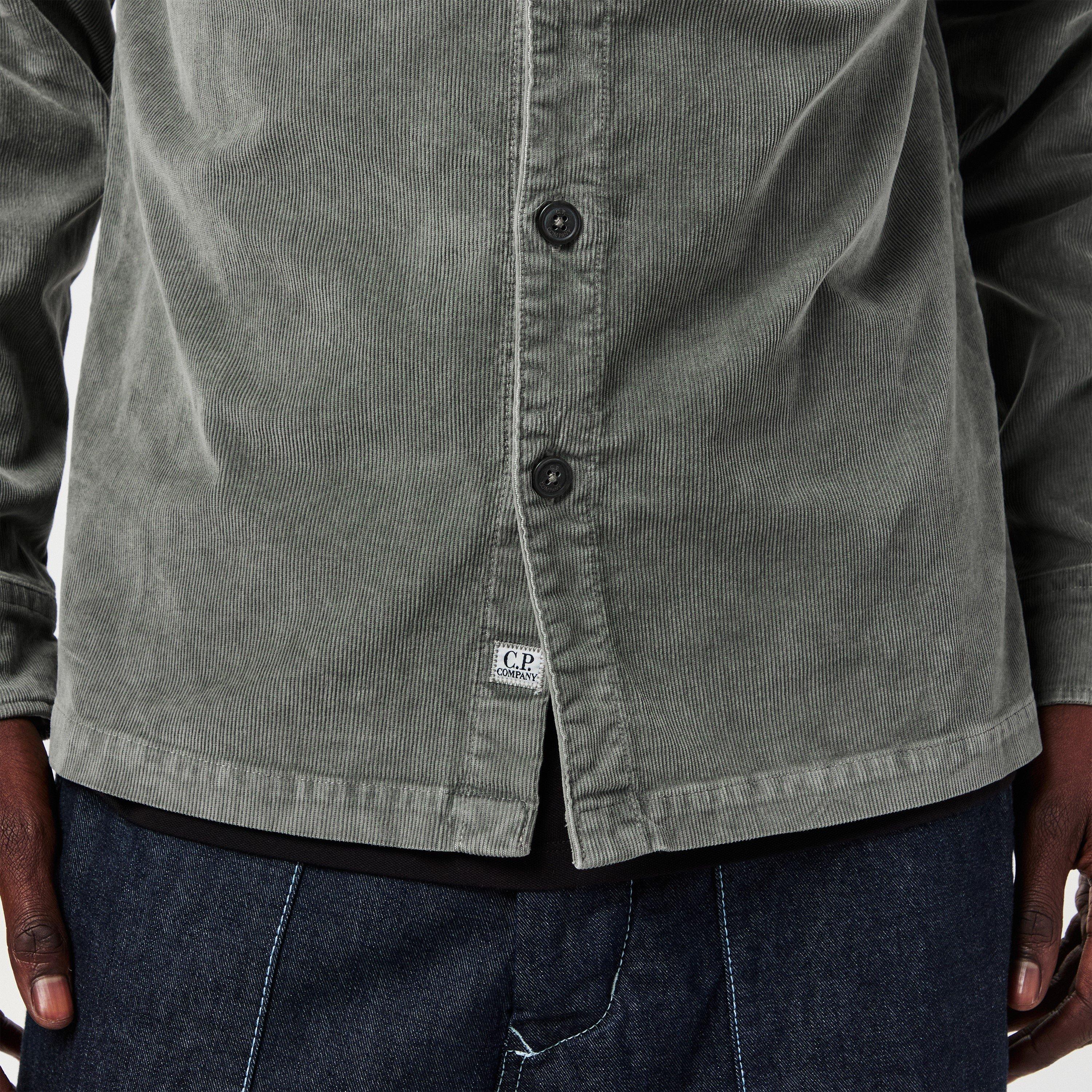 Gunmetal 921 - CP Company - Men's Lens Cord Overshirt - 5