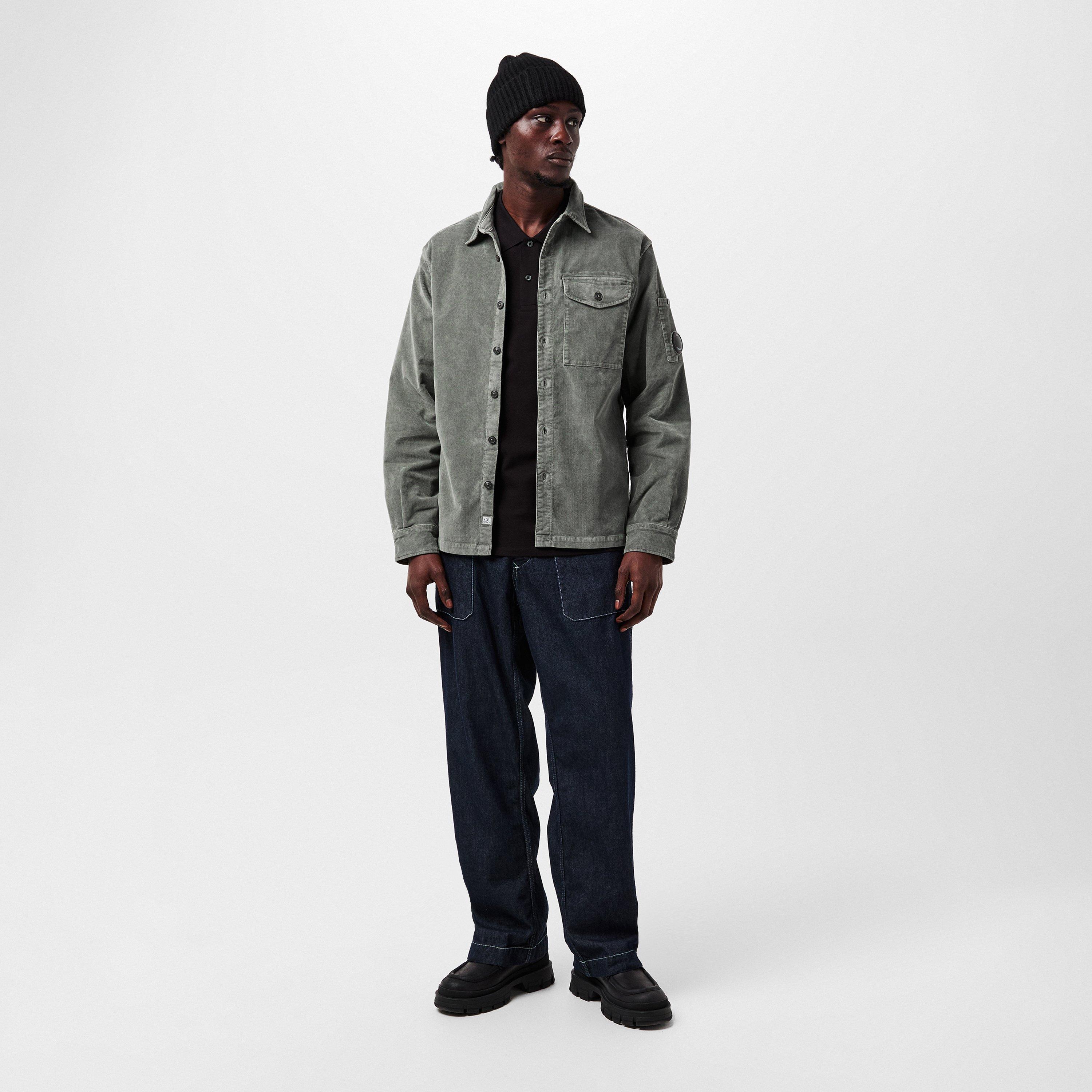 Gunmetal 921 - CP Company - Men's Lens Cord Overshirt - 6