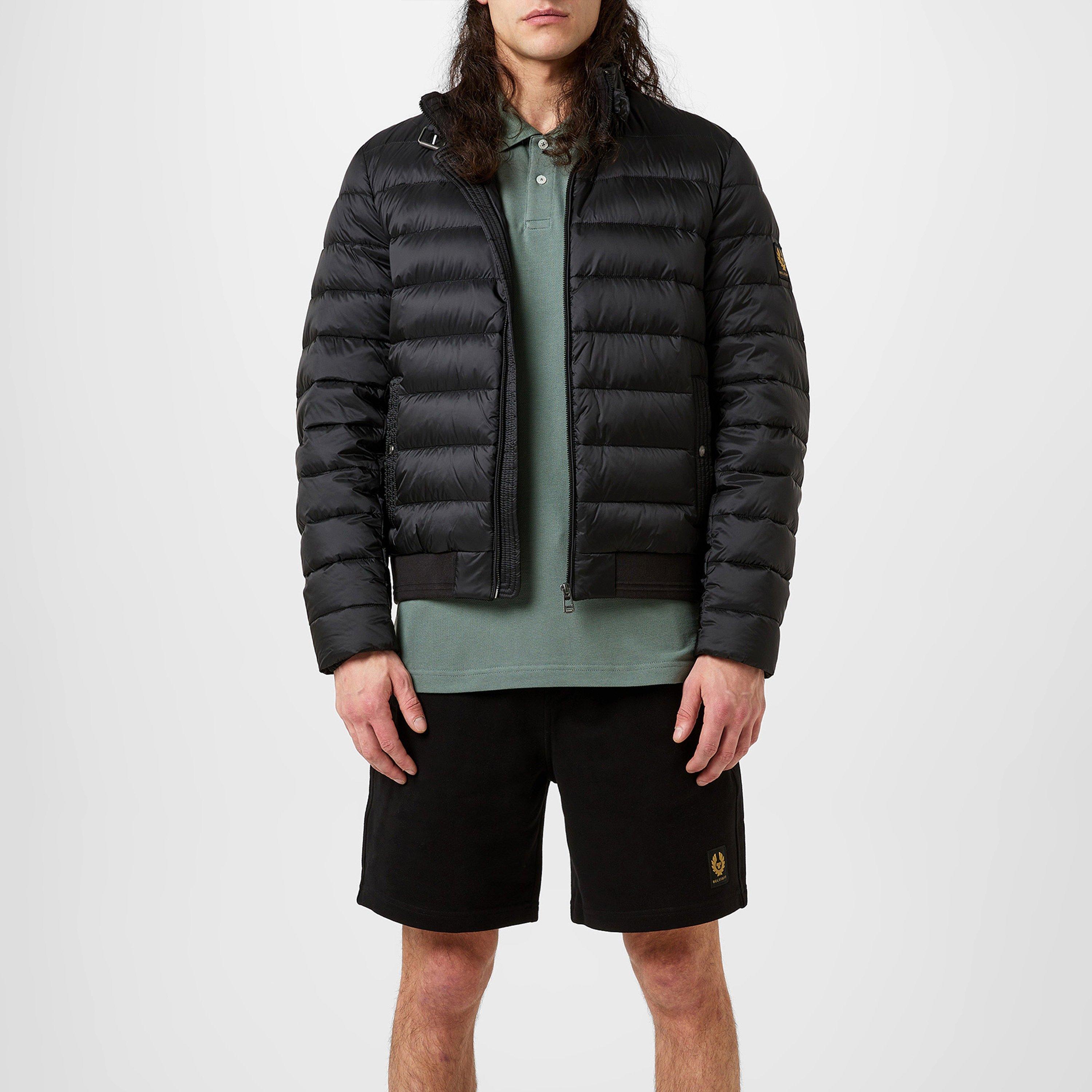 Black - Belstaff - Men's Circuit Water Resistant Duck Down Short Puffer Jacket - 3