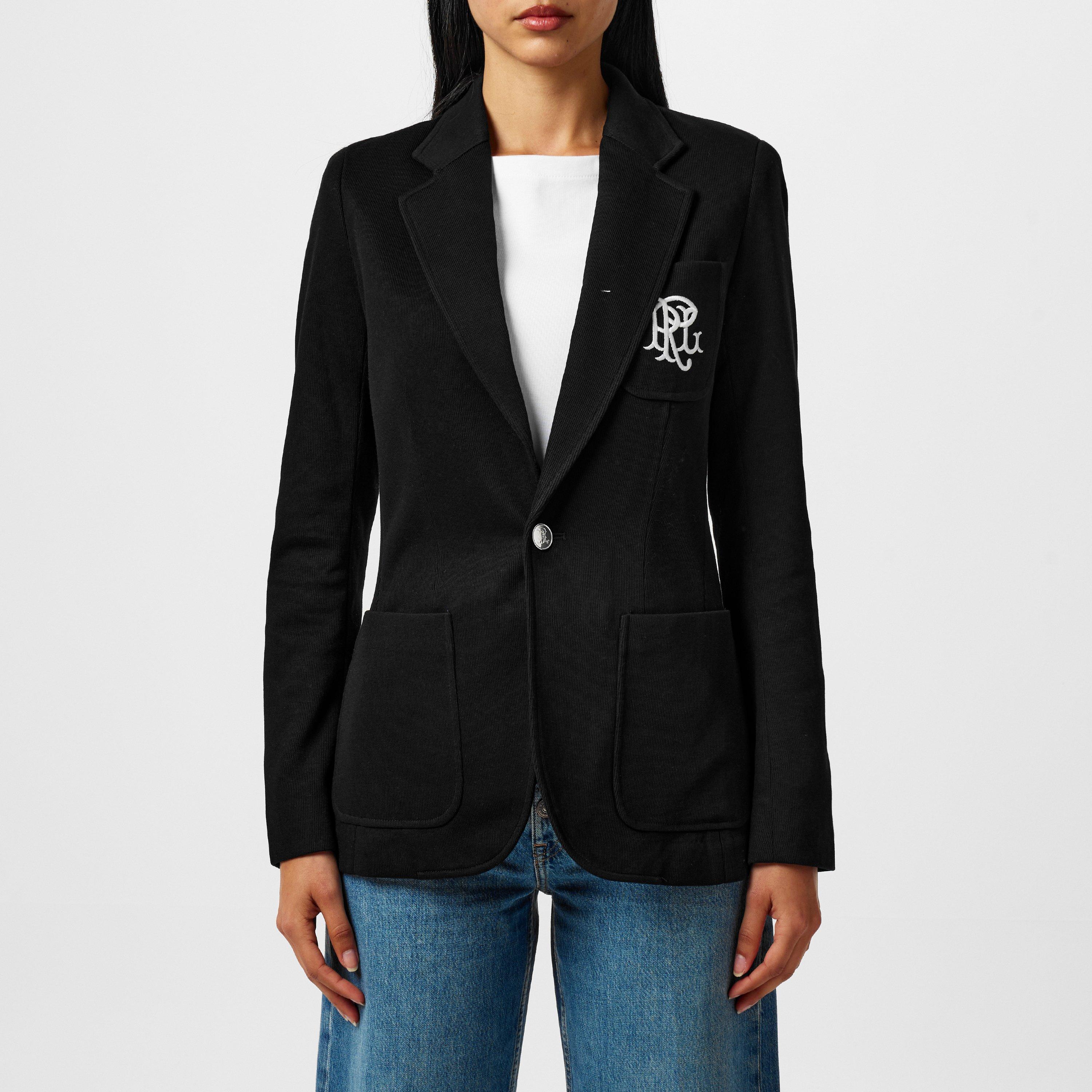 Polo Black - Polo Ralph Lauren - Women's  Cotton Long Sleeve Single Breasted Blazer - 3