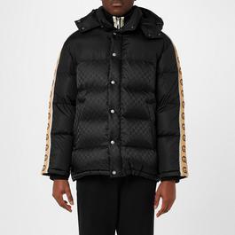 Gucci Gg Jacquard Nylon Padded Coat