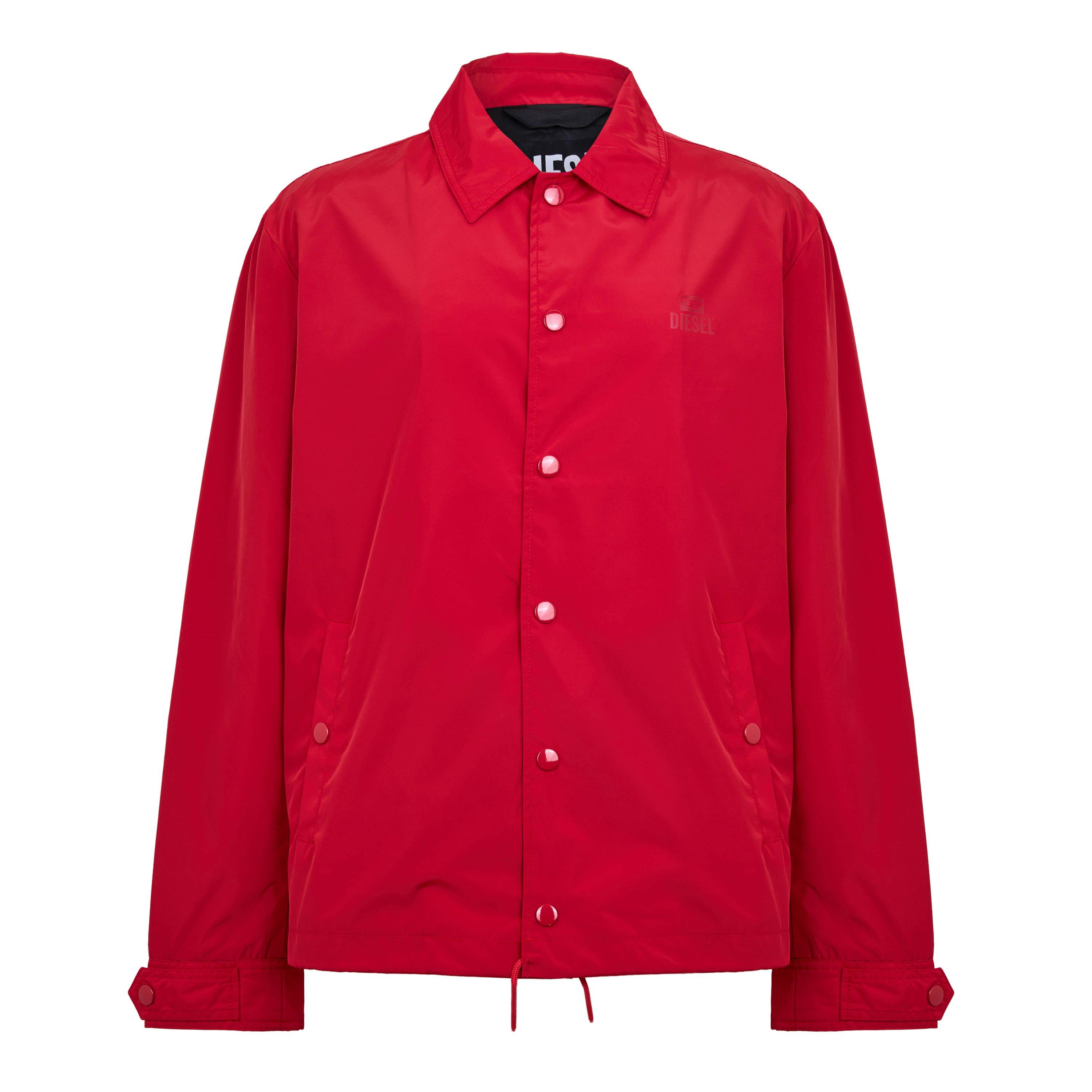 Diesel Men's Coal Print Bomber Jacket - Red - XL