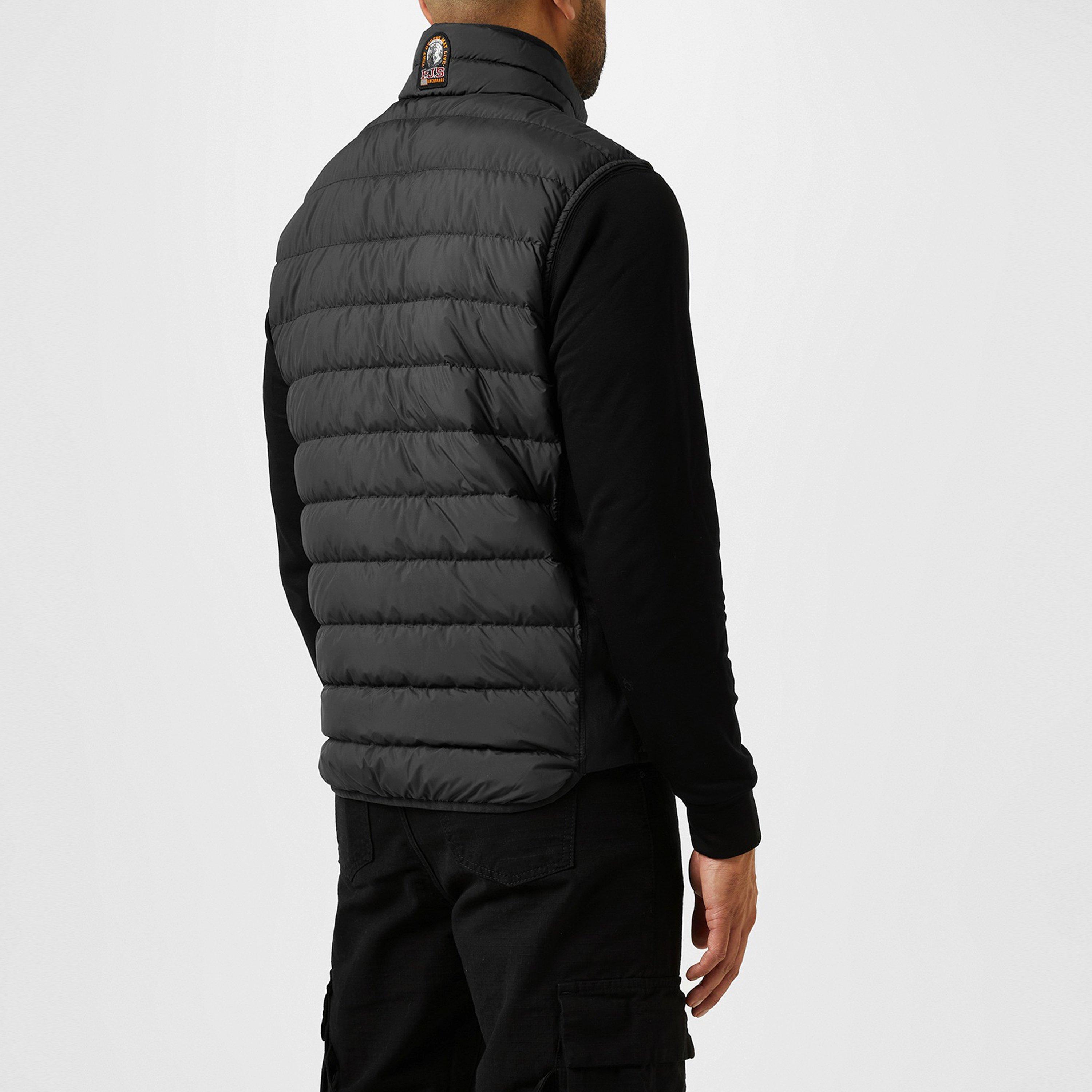 Black - Parajumpers - Men's Perfect Water Resistant Sleeveless Funnel Neck Gilet - 4