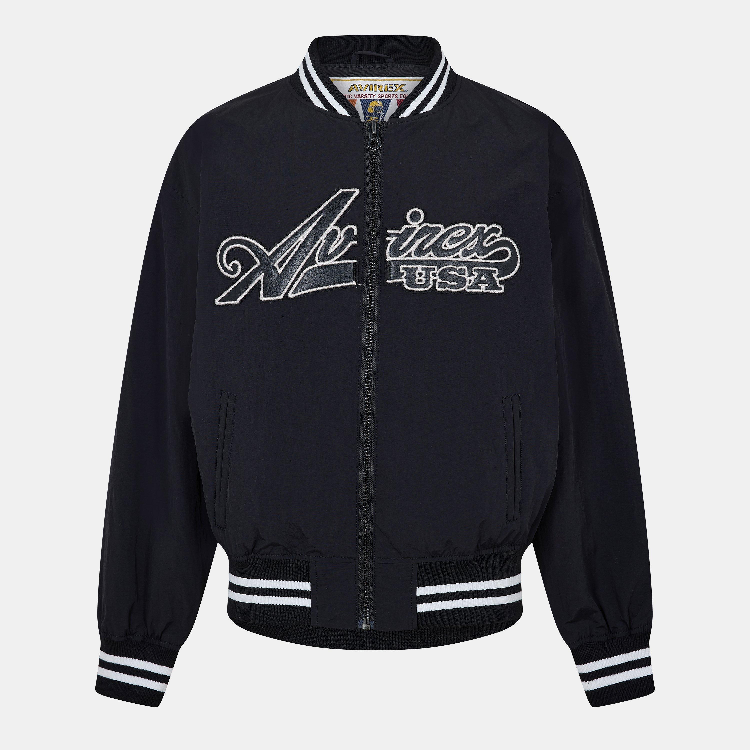 Black - Avirex - Men's Bomber Jacket - 1