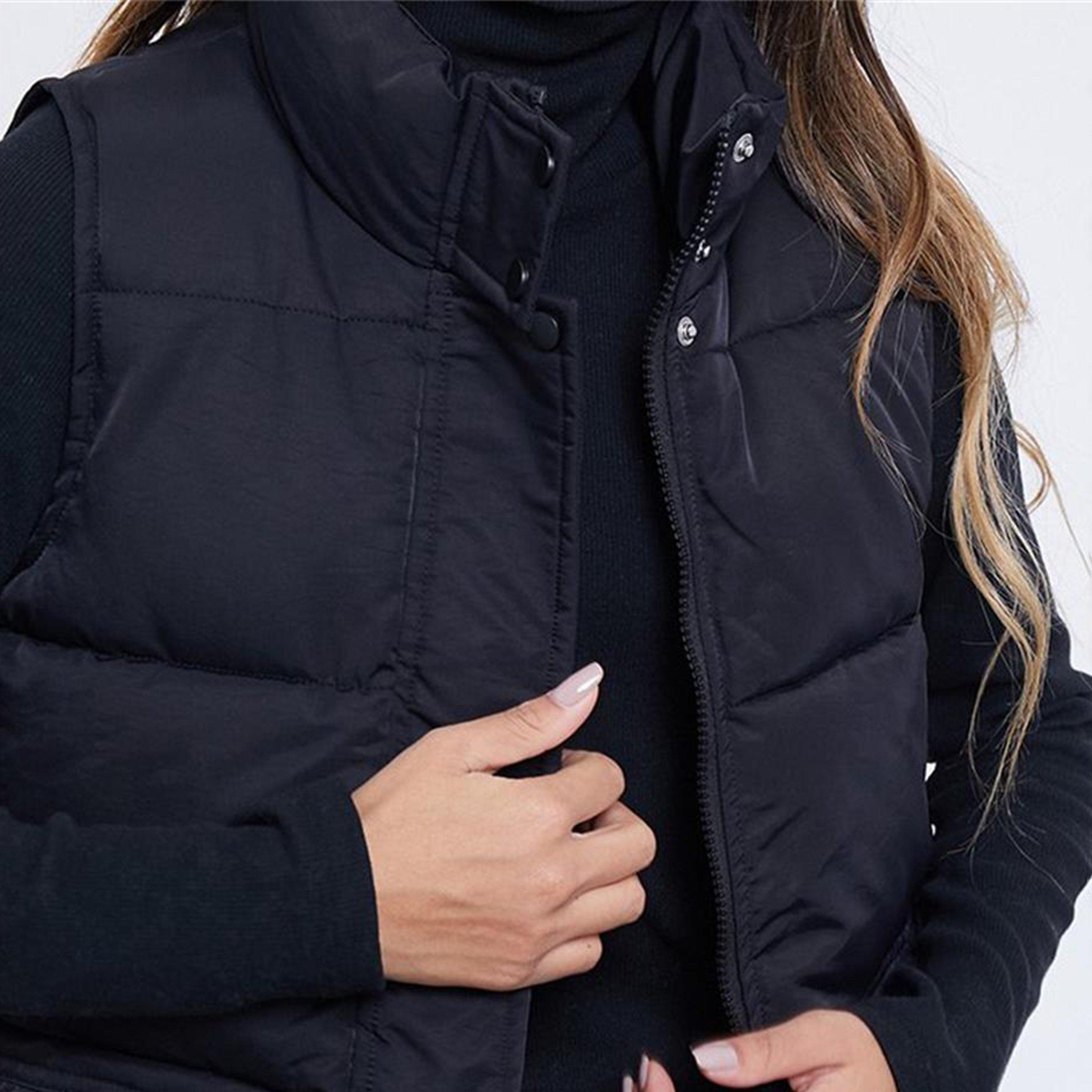 Schwarz - I Saw It First - I Padded Gilet - 2