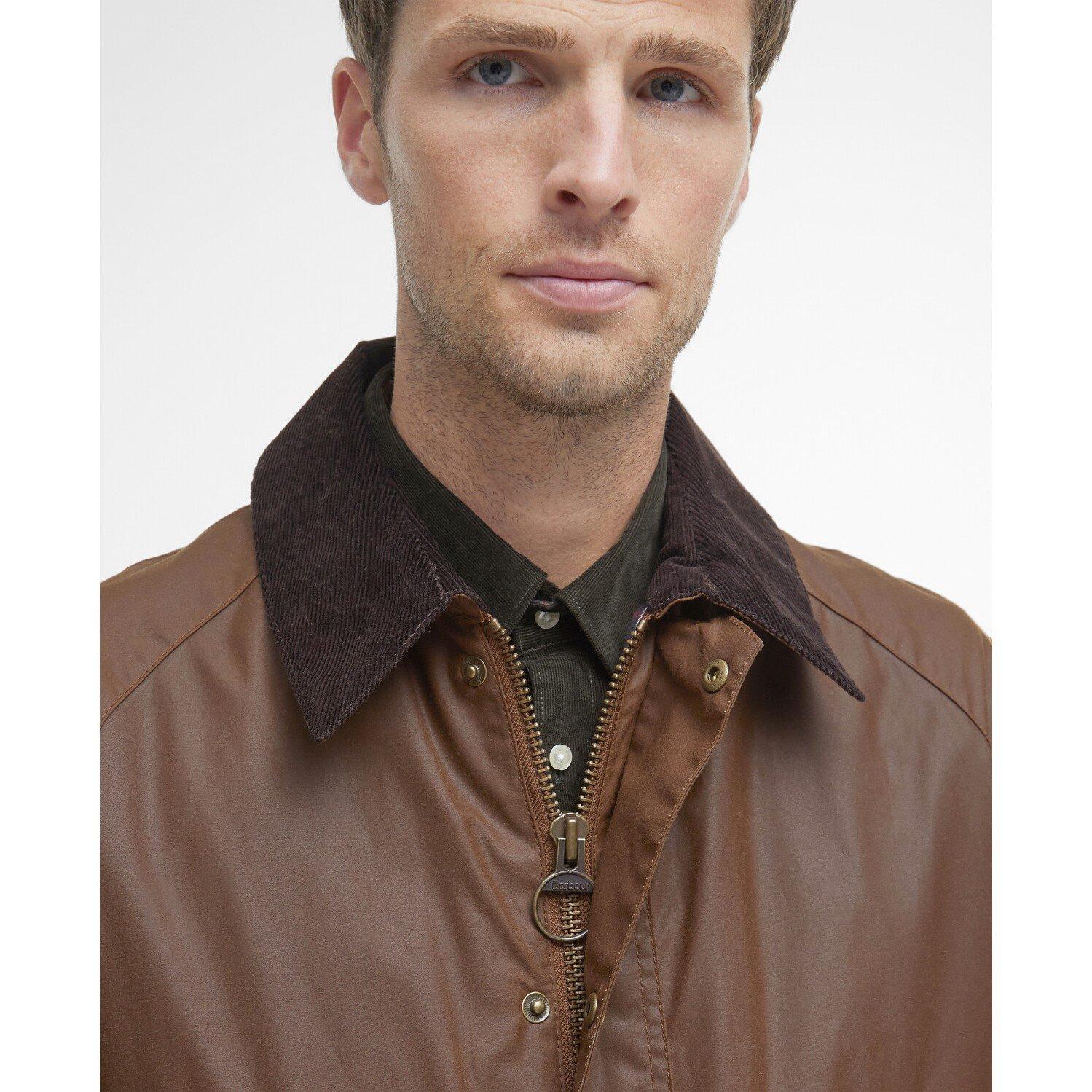 Bark BR31 - Barbour - Mens Ashby Water Resistant Windproof Long Sleeve Wax Jacket - 4