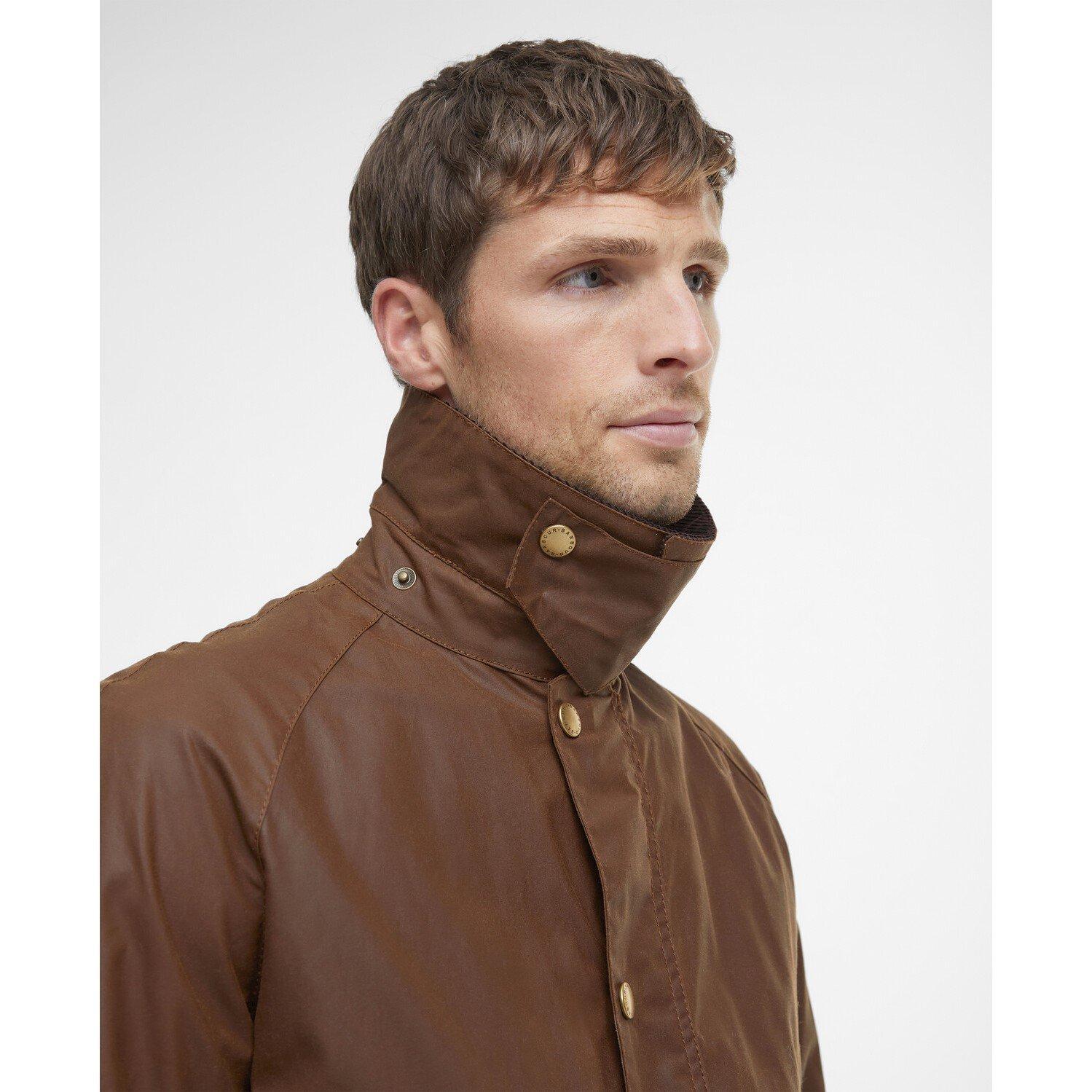 Bark BR31 - Barbour - Mens Ashby Water Resistant Windproof Long Sleeve Wax Jacket - 5