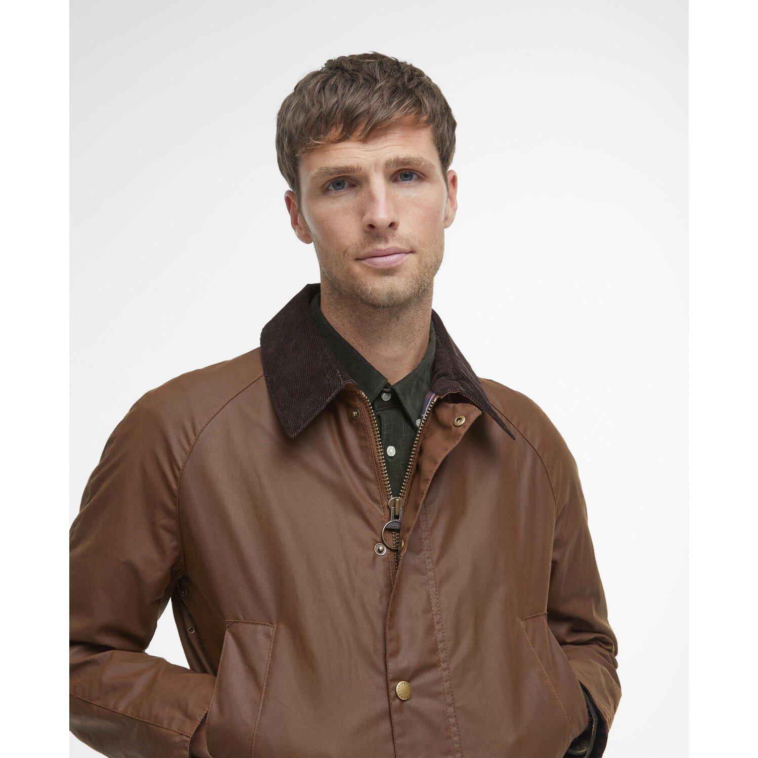 Bark BR31 - Barbour - Mens Ashby Water Resistant Windproof Long Sleeve Wax Jacket - 6