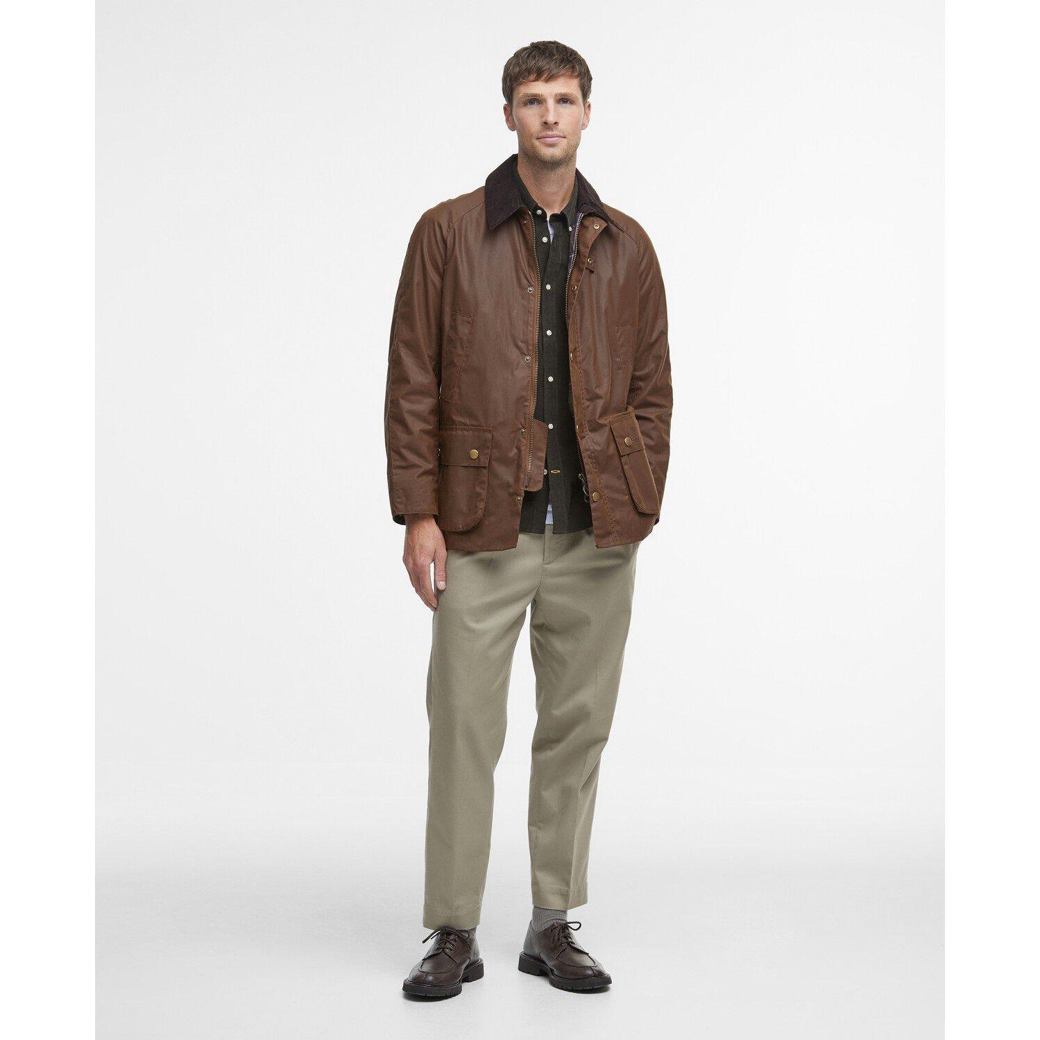 Bark BR31 - Barbour - Mens Ashby Water Resistant Windproof Long Sleeve Wax Jacket - 8