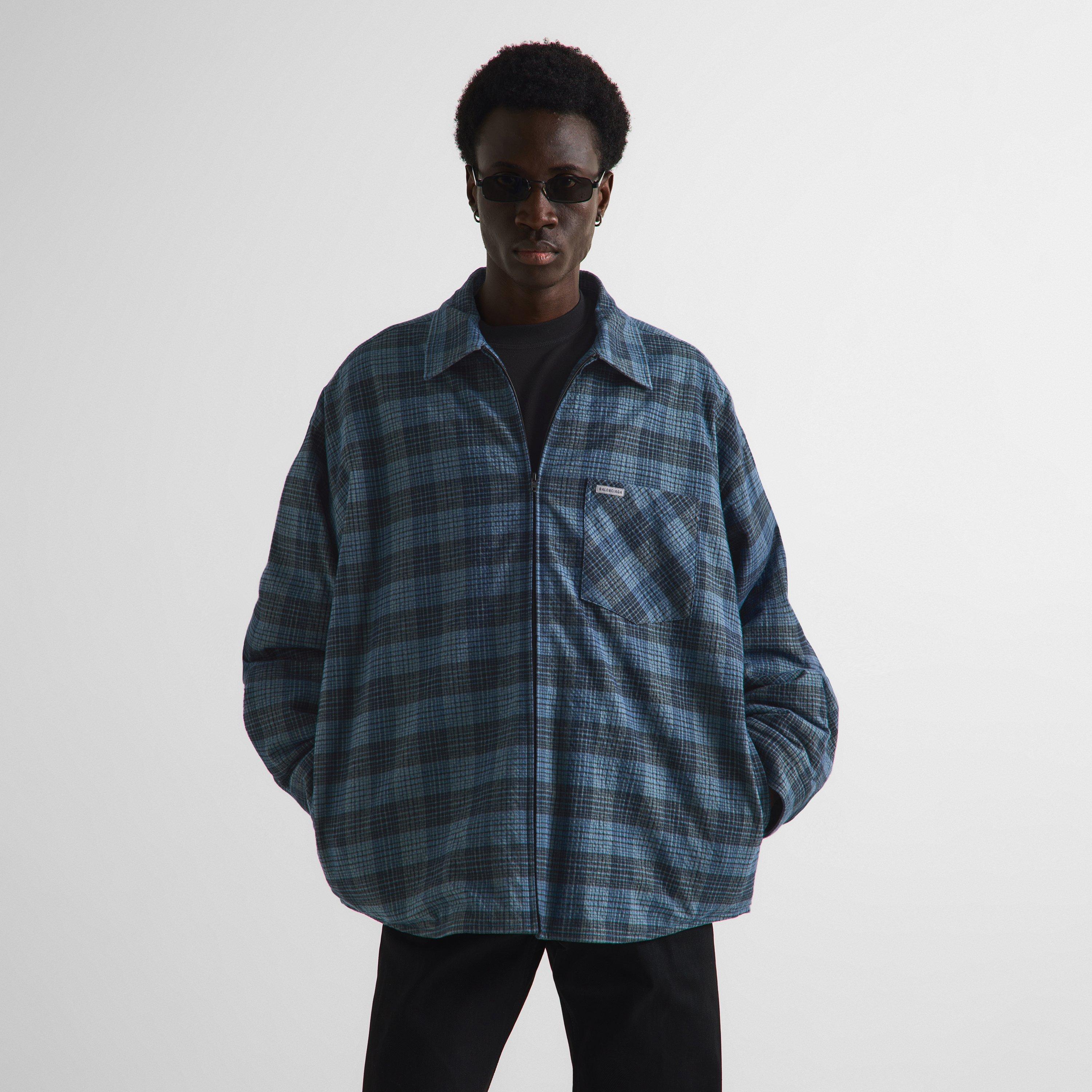 Blue - Balenciaga - Men's Overshirt - 3
