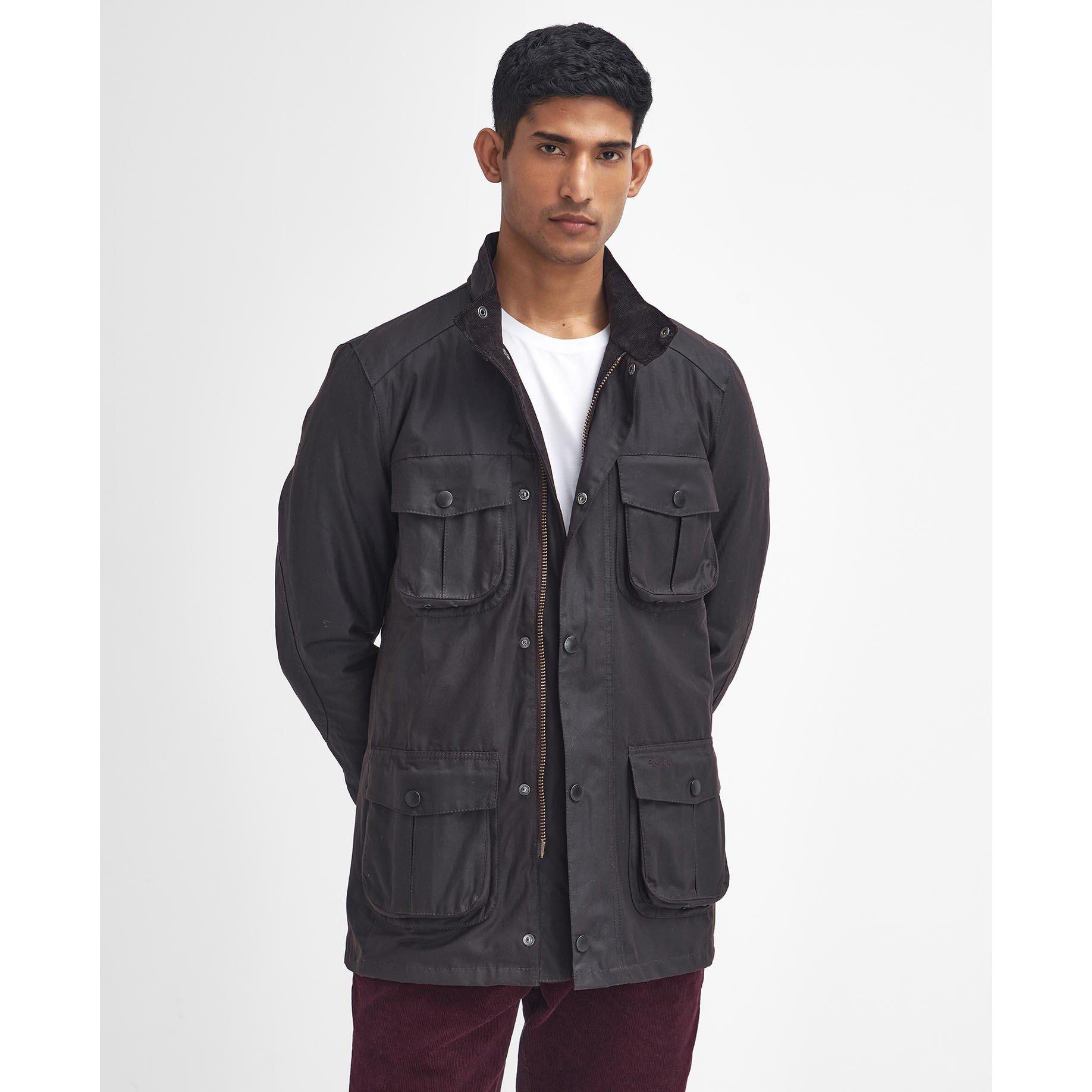 Rustic RU91 - Barbour - Men's Corbridge Water Resistant Waxed Tailored Fit Wax Jacket - 2