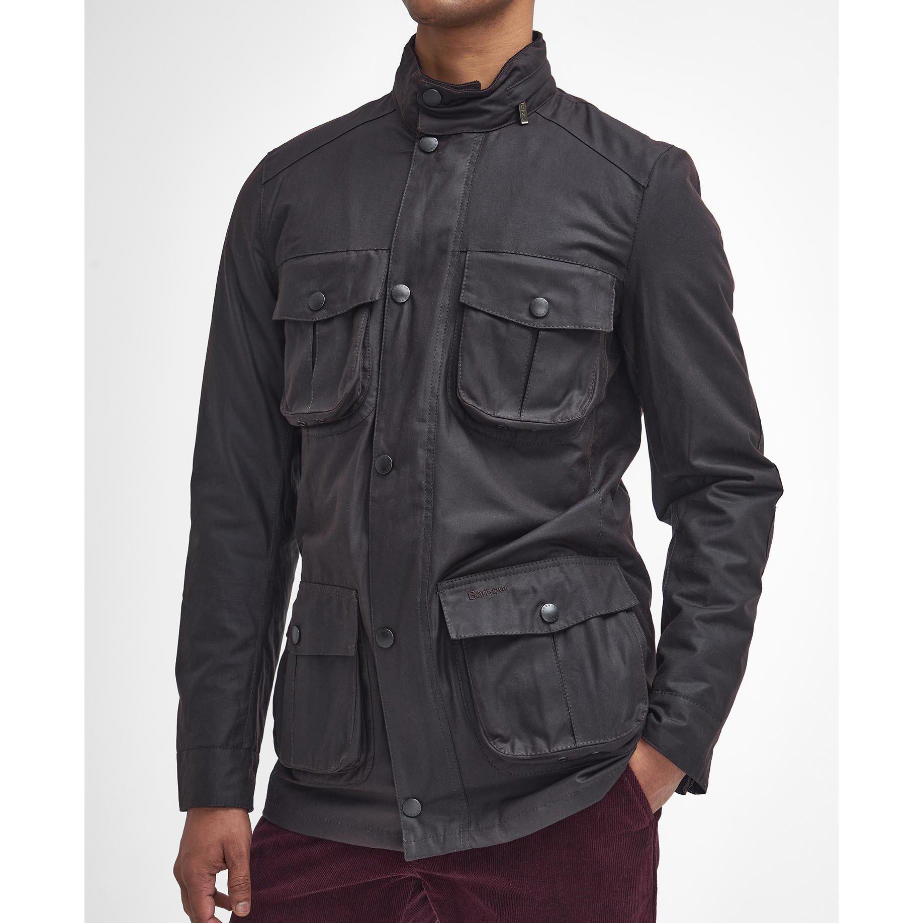 Rustic RU91 - Barbour - Men's Corbridge Water Resistant Waxed Tailored Fit Wax Jacket - 3