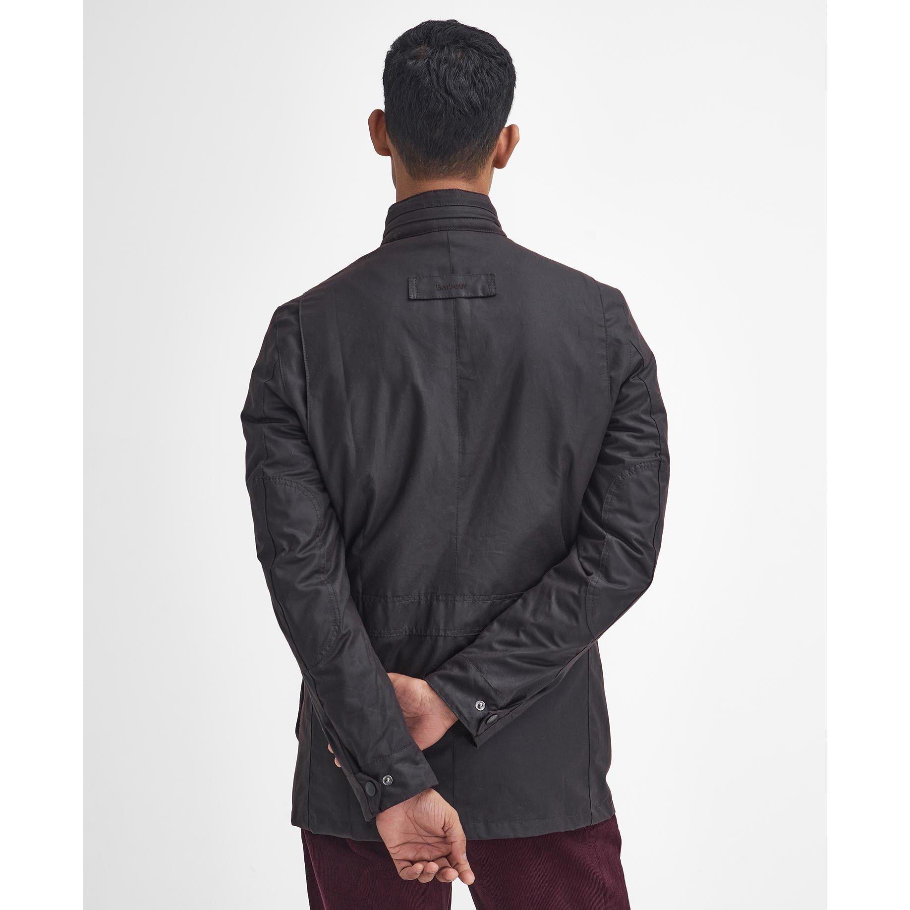 Rustic RU91 - Barbour - Men's Corbridge Water Resistant Waxed Tailored Fit Wax Jacket - 4