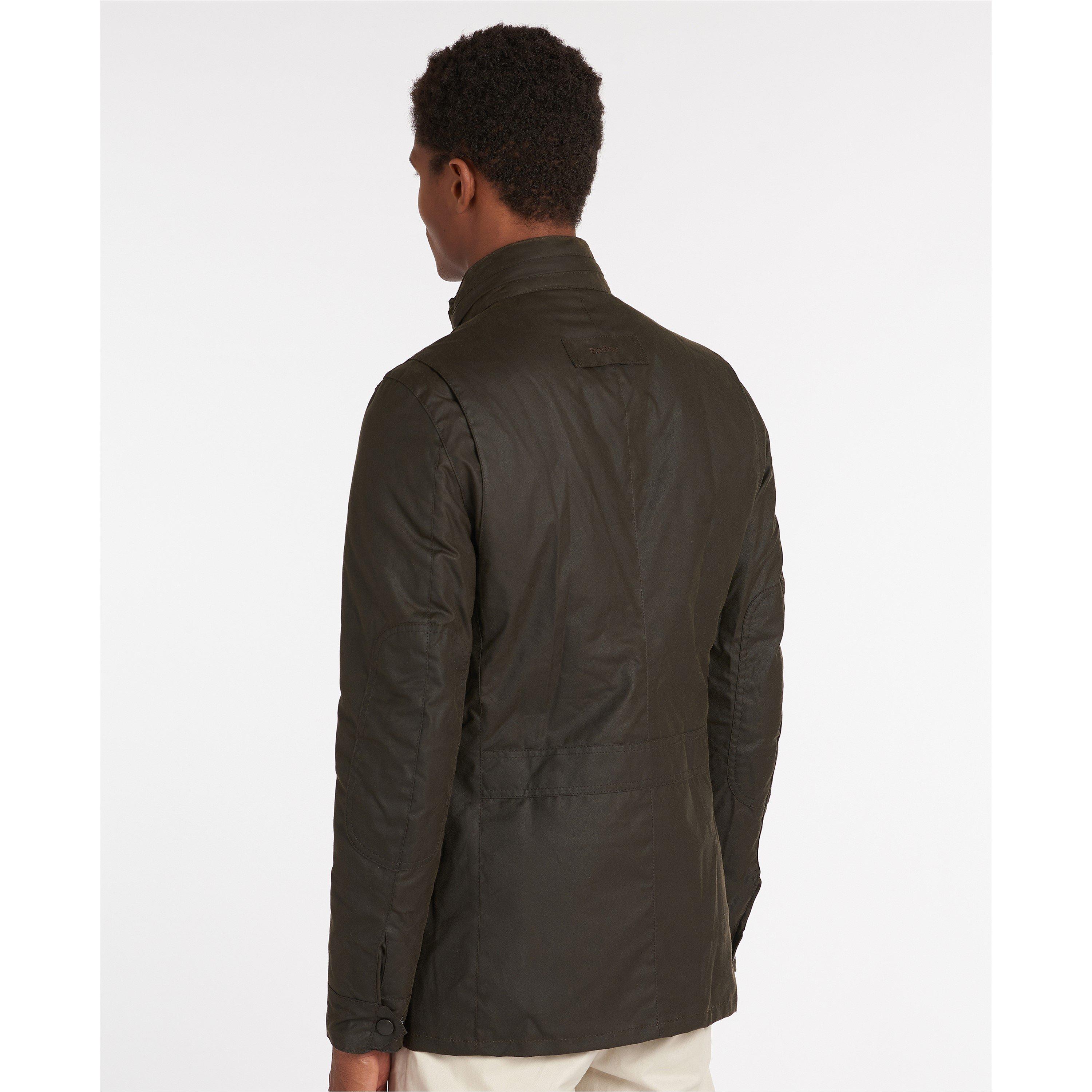 Olive OL71 - Barbour - Men's Corbridge Water Resistant Waxed Tailored Fit Wax Jacket - 3