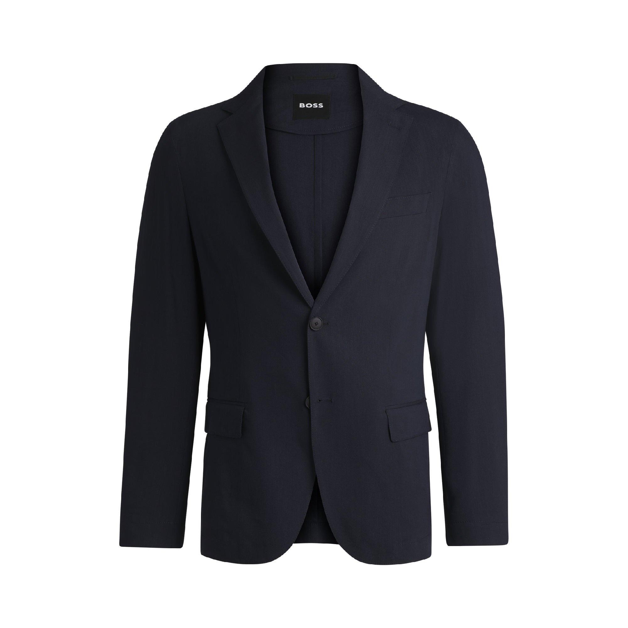 Dark Blue - Boss - P-Hanry-Flaps-Wg-252 10270292 Blazer Mens - 4
