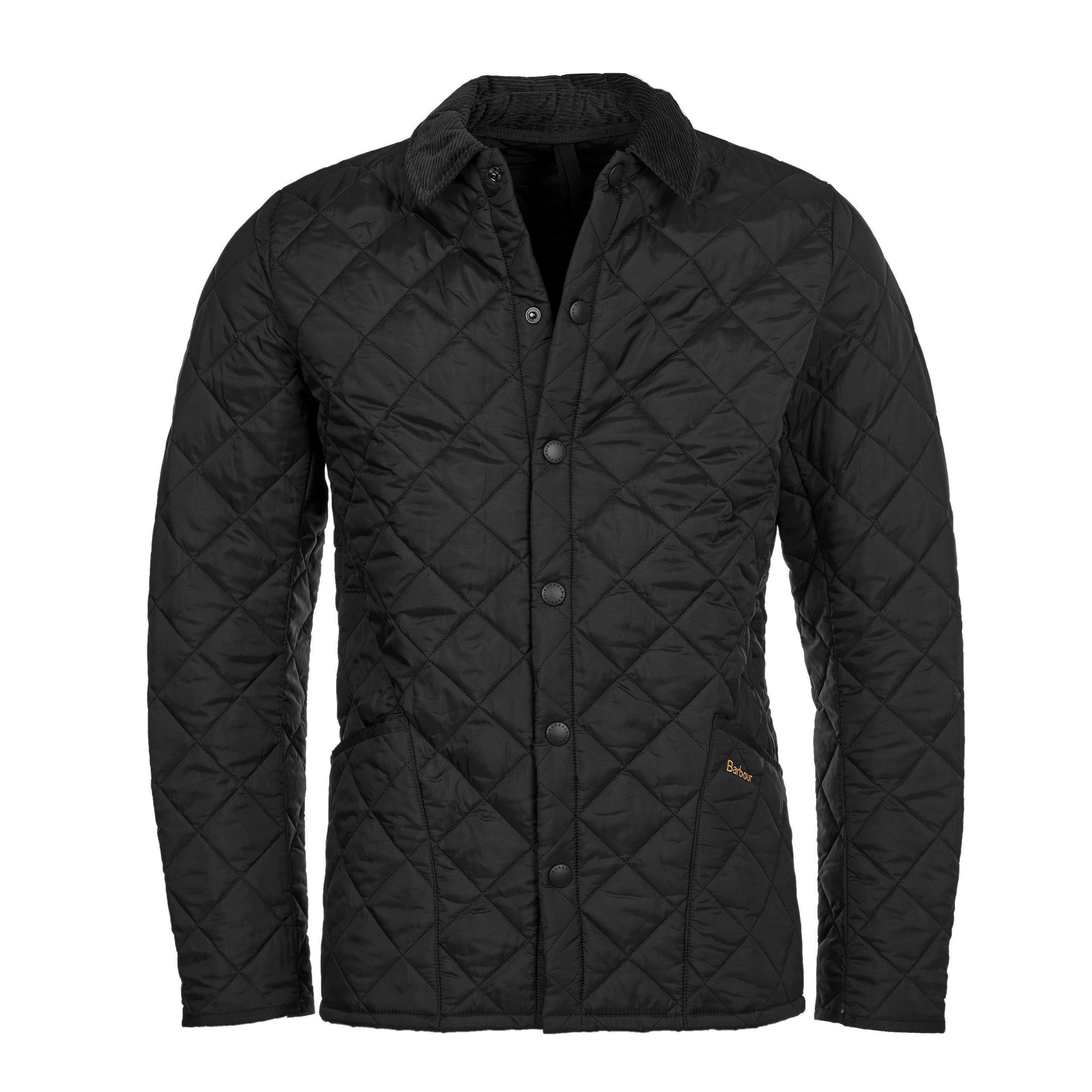 Black BK11 - Barbour - Men's Heritage Liddesdale Diamond Quilted Long Sleeve Quilted Jacket - 8