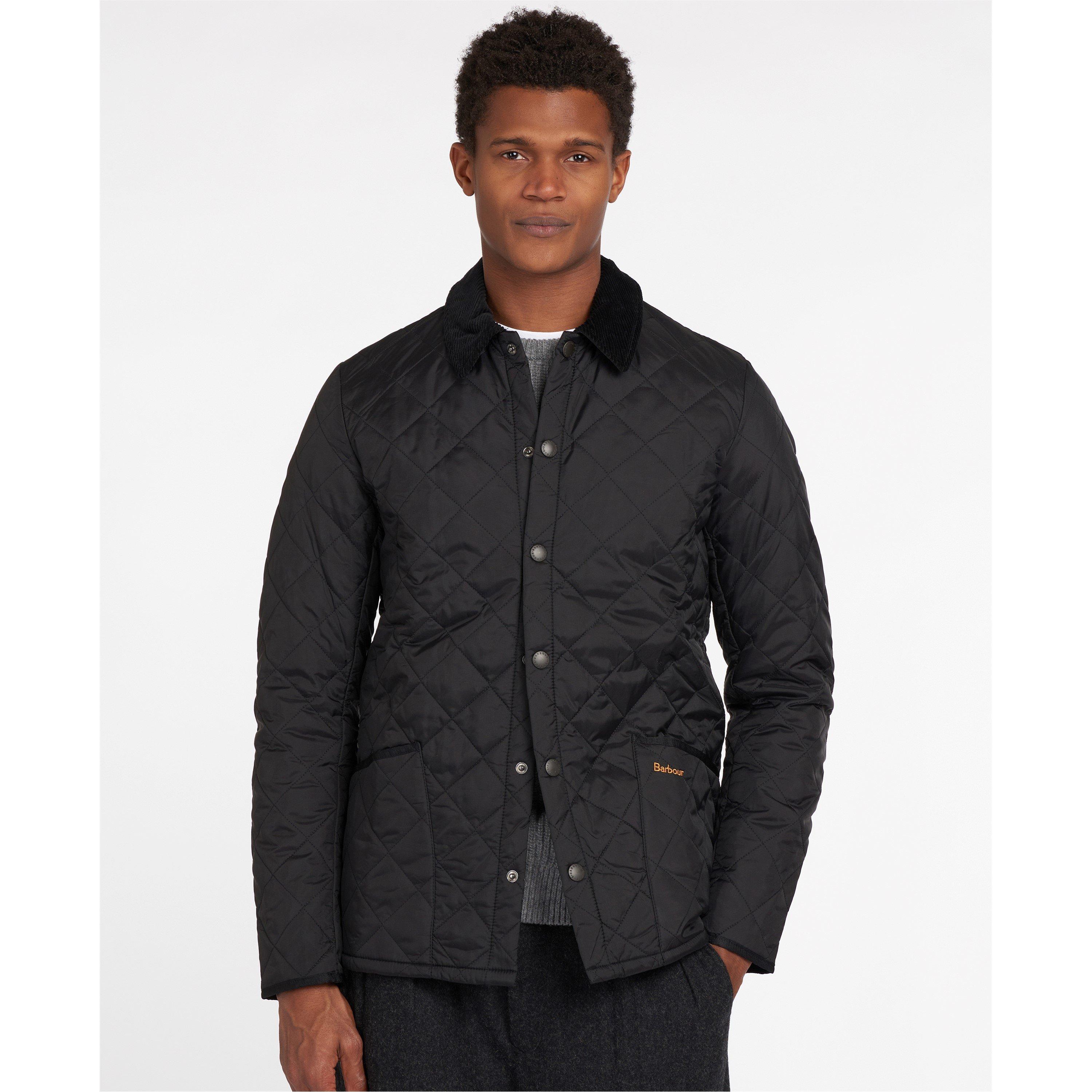 Black BK11 - Barbour - Men's Heritage Liddesdale Diamond Quilted Long Sleeve Quilted Jacket - 3