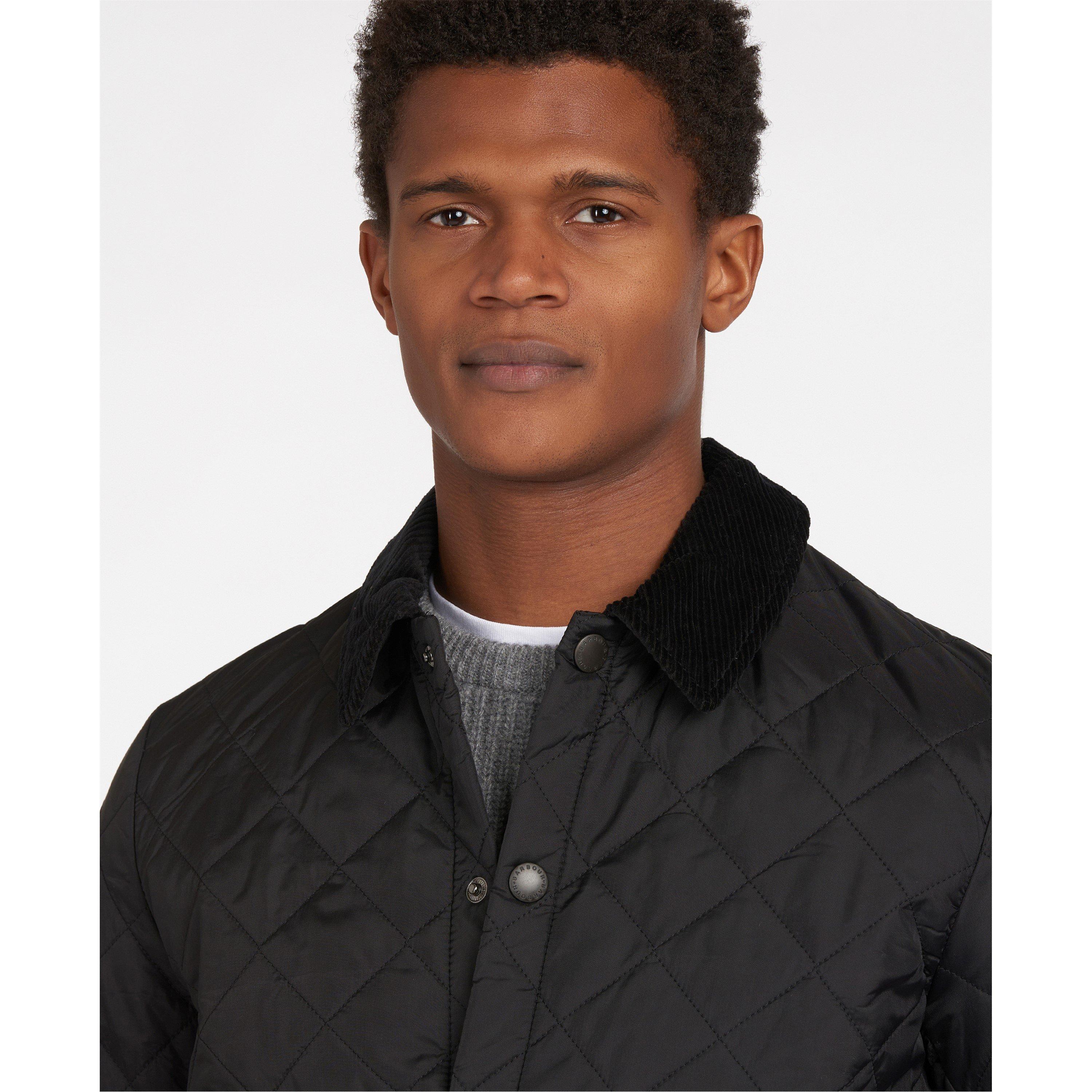Black BK11 - Barbour - Men's Heritage Liddesdale Diamond Quilted Long Sleeve Quilted Jacket - 5