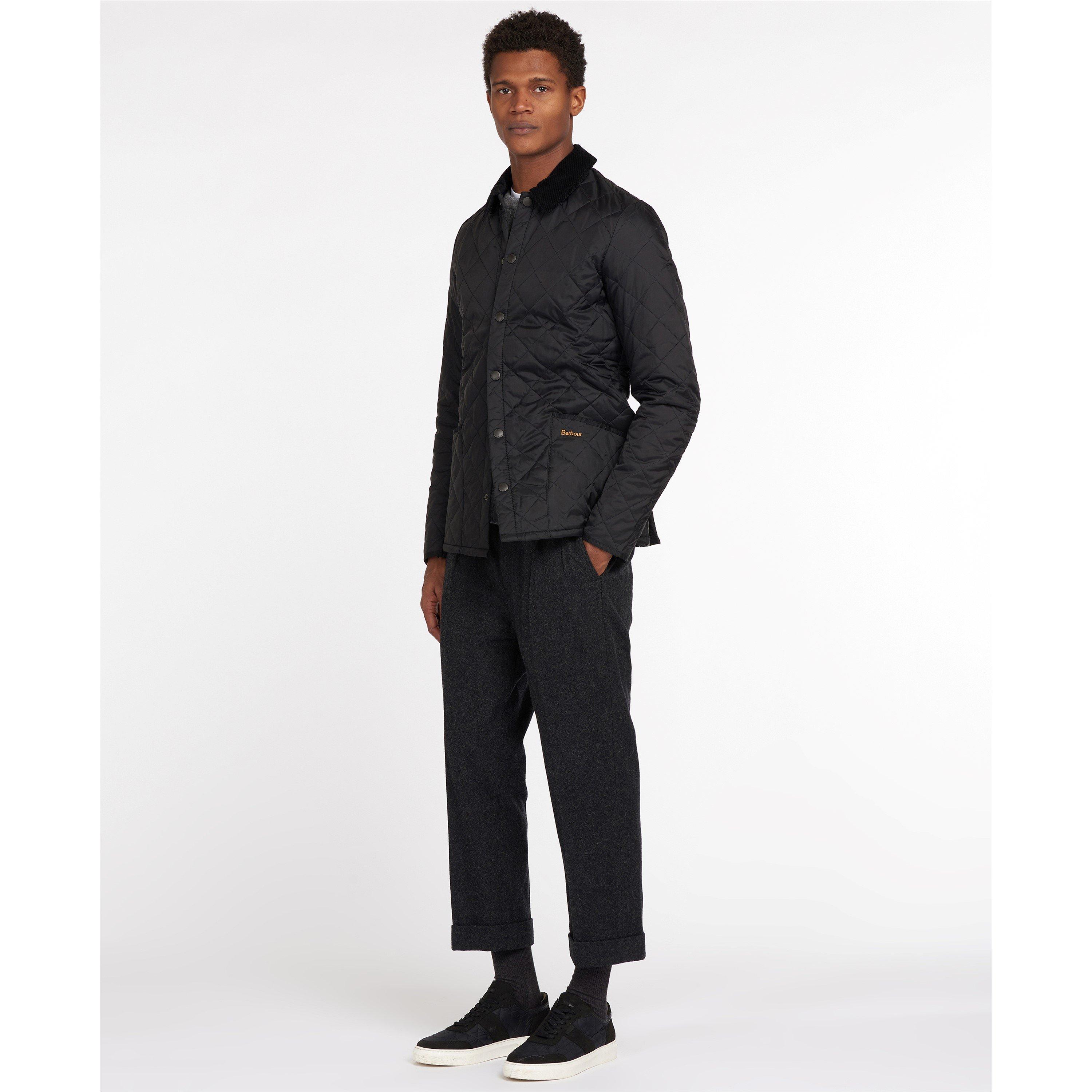 Black BK11 - Barbour - Men's Heritage Liddesdale Diamond Quilted Long Sleeve Quilted Jacket - 7