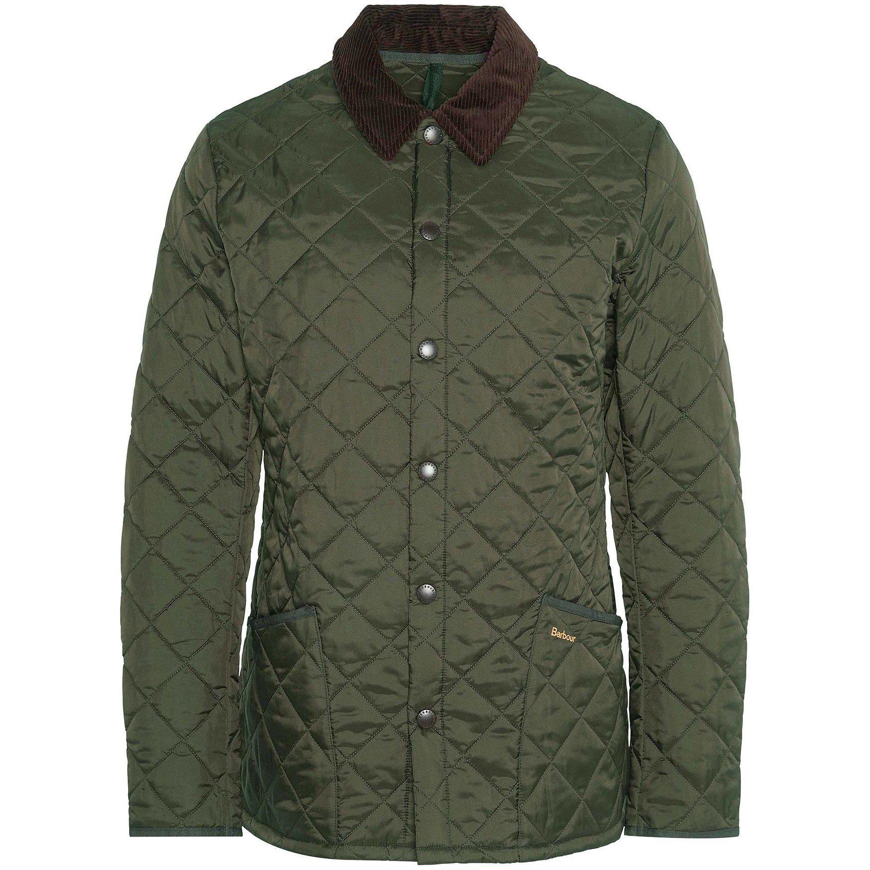 Green OL71 - Barbour - Men's Heritage Liddesdale Diamond Quilted Long Sleeve Quilted Jacket - 7