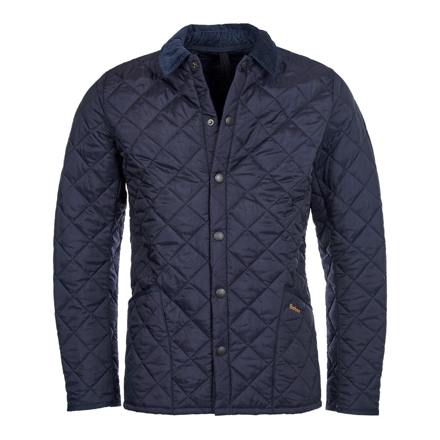 Barbour Men's Heritage Liddesdale Diamond Quilted Long Sleeve Quilted Jacket - Navy Ny92 - S