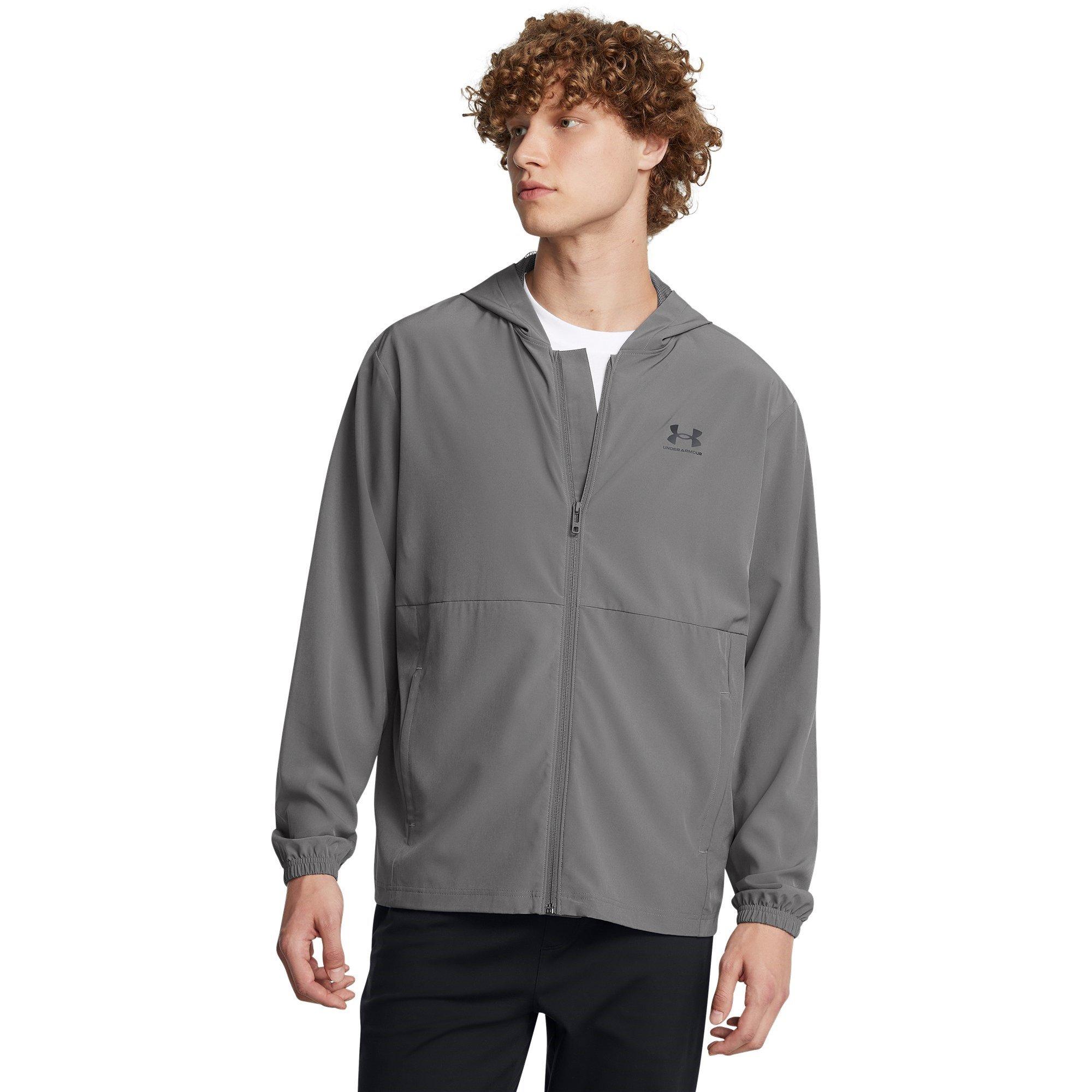 Grigio - Under Armour - Armour Ua Vibe Woven Windbreaker Mens - 3