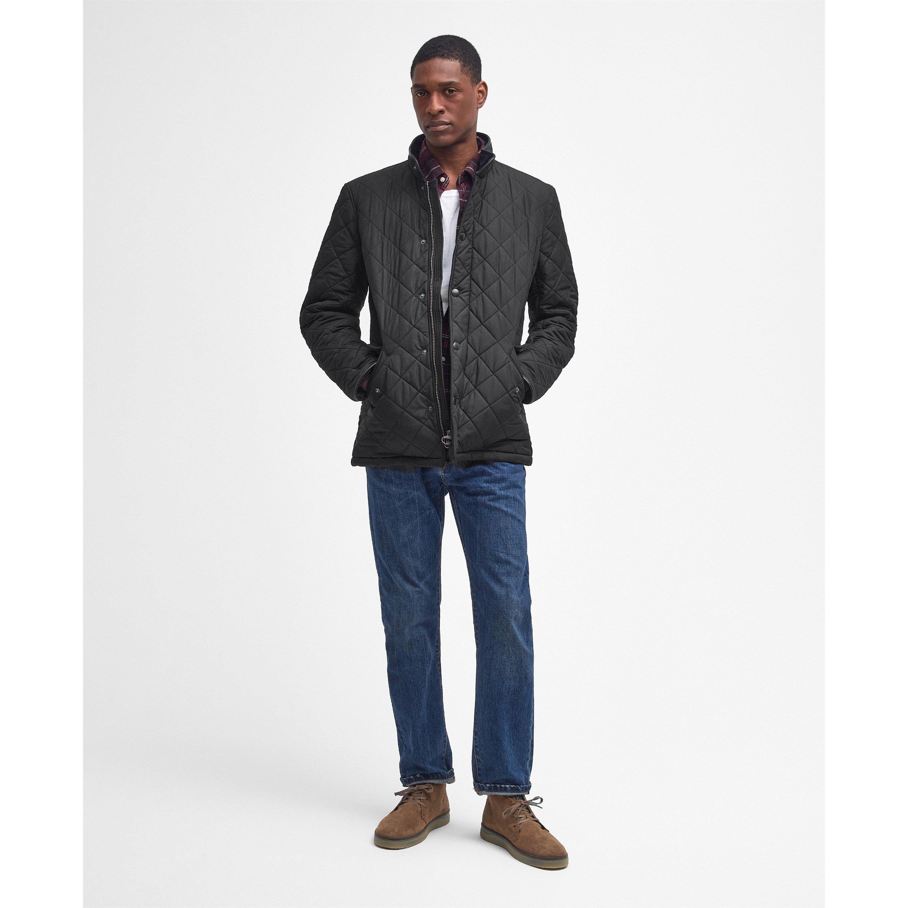 Black BK11 - Barbour - Mens Powell Jacket - 9