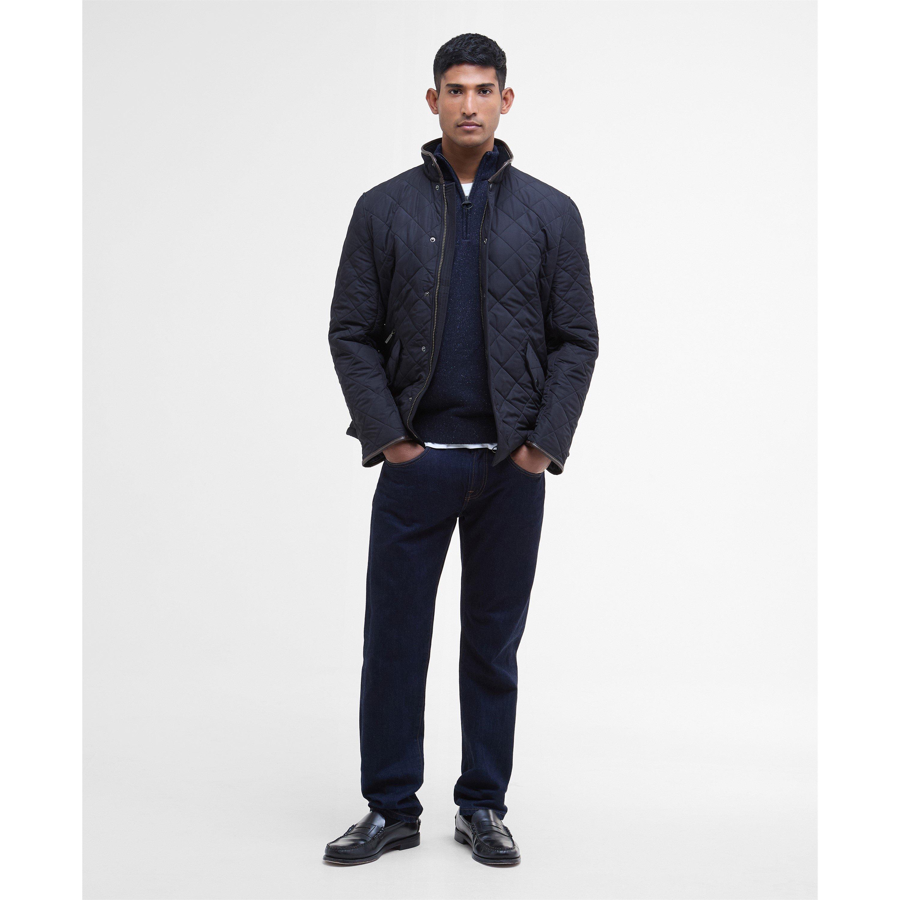 Navy NY71 - Barbour - Mens Powell Jacket - 11