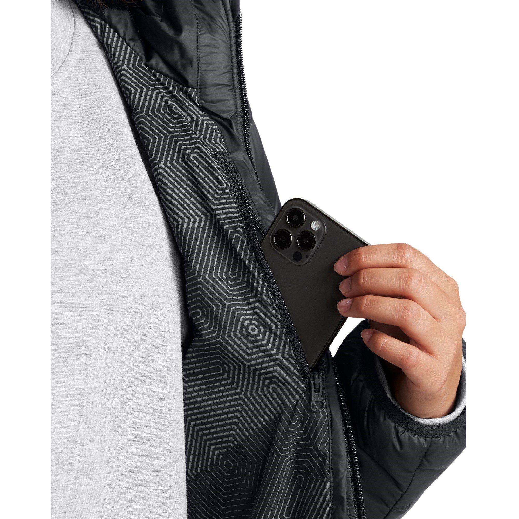 Black - Under Armour - Armour Legend Down Hooded Jacket Womens - 5