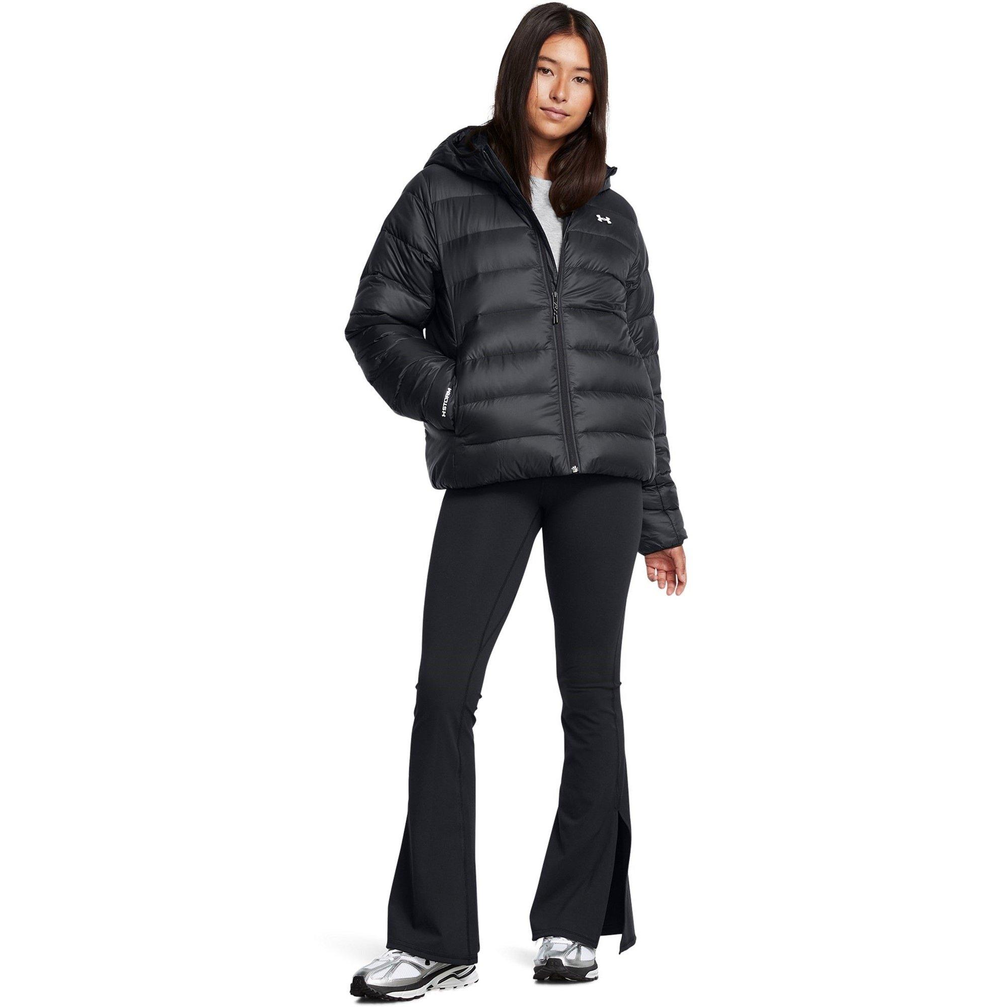 Black - Under Armour - Armour Legend Down Hooded Jacket Womens - 7